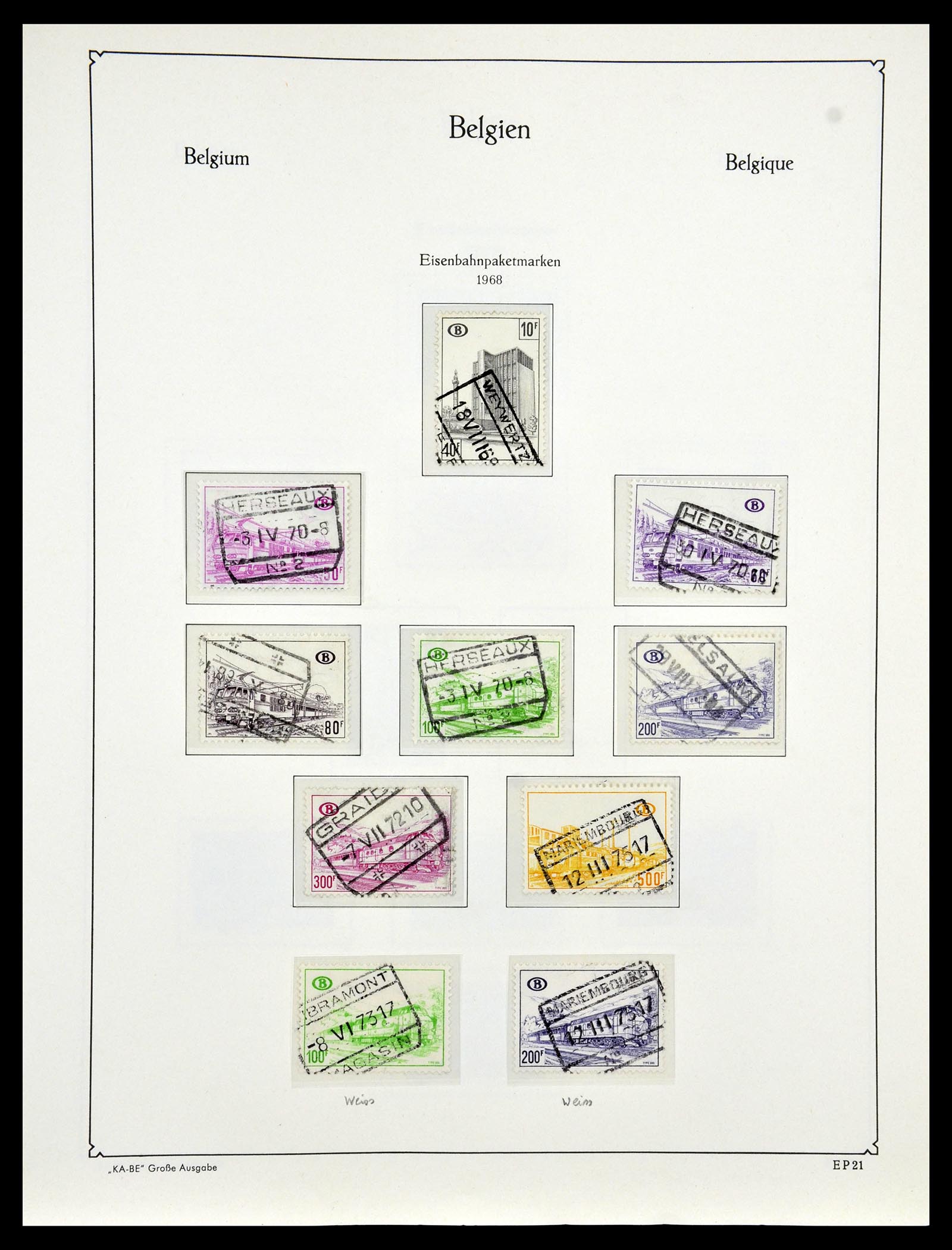 35034 338 - Stamp Collection 35034 Belgium 1849-1982.