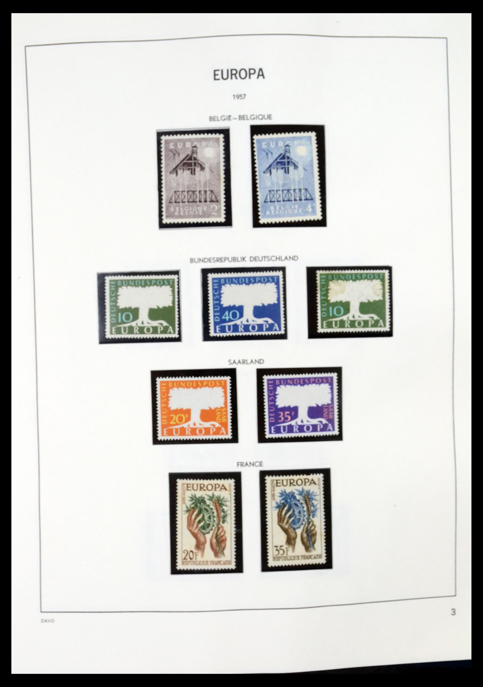 35036 003 - Postzegelverzameling 35036 Europa CEPT 1956-2013.
