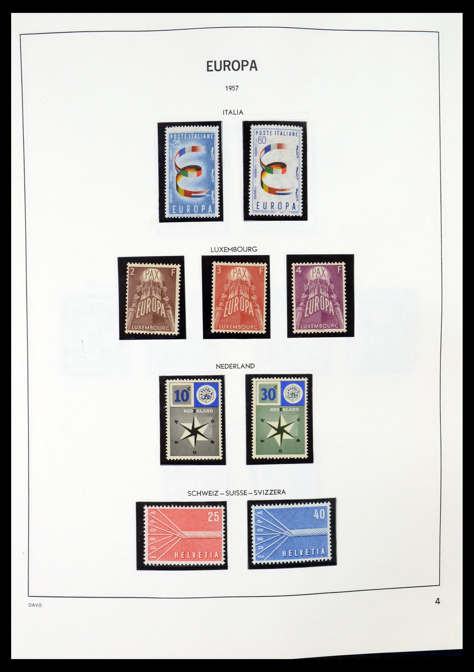 35036 004 - Postzegelverzameling 35036 Europa CEPT 1956-2013.