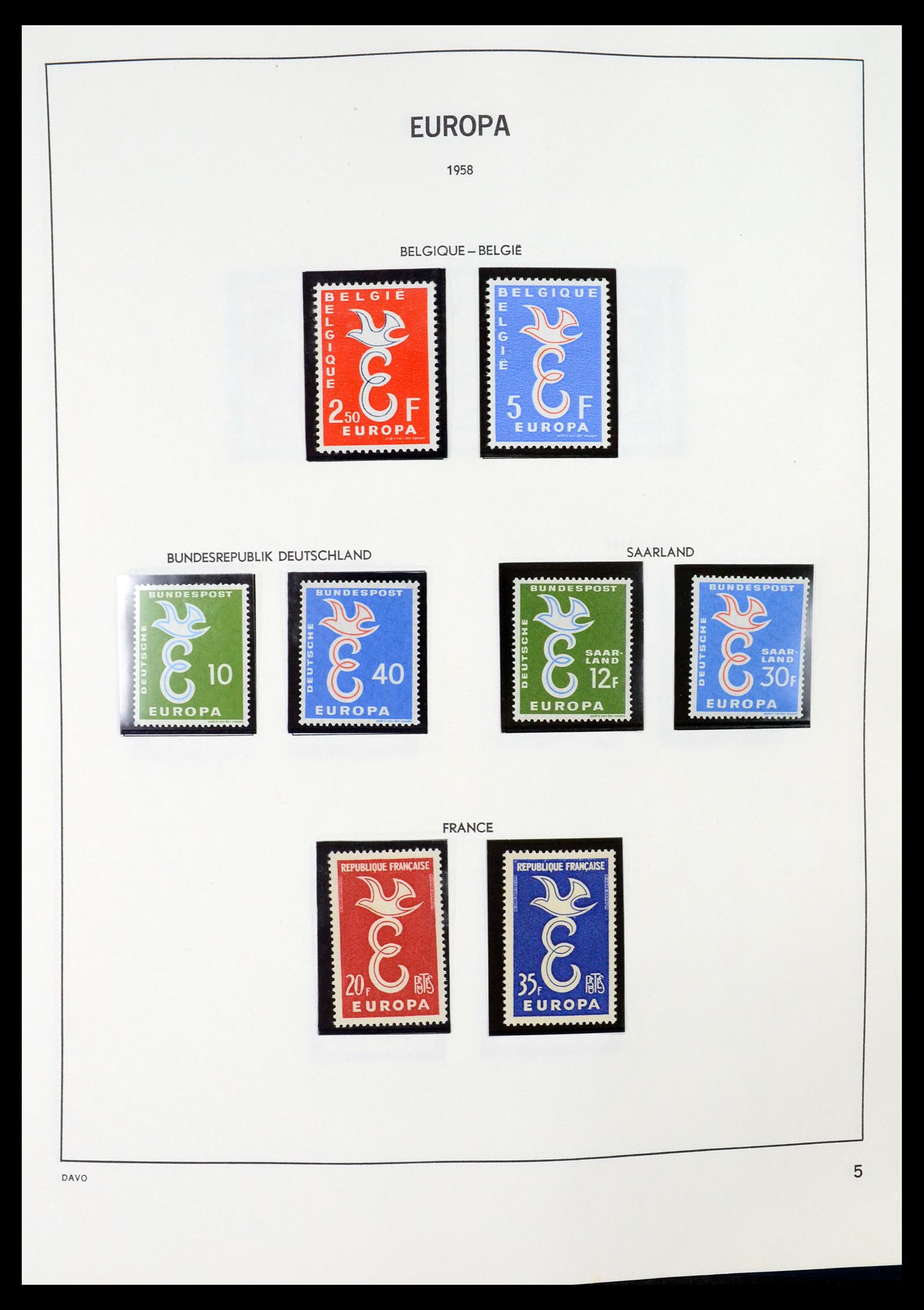 35036 005 - Stamp Collection 35036 Europa CEPT 1956-2013.