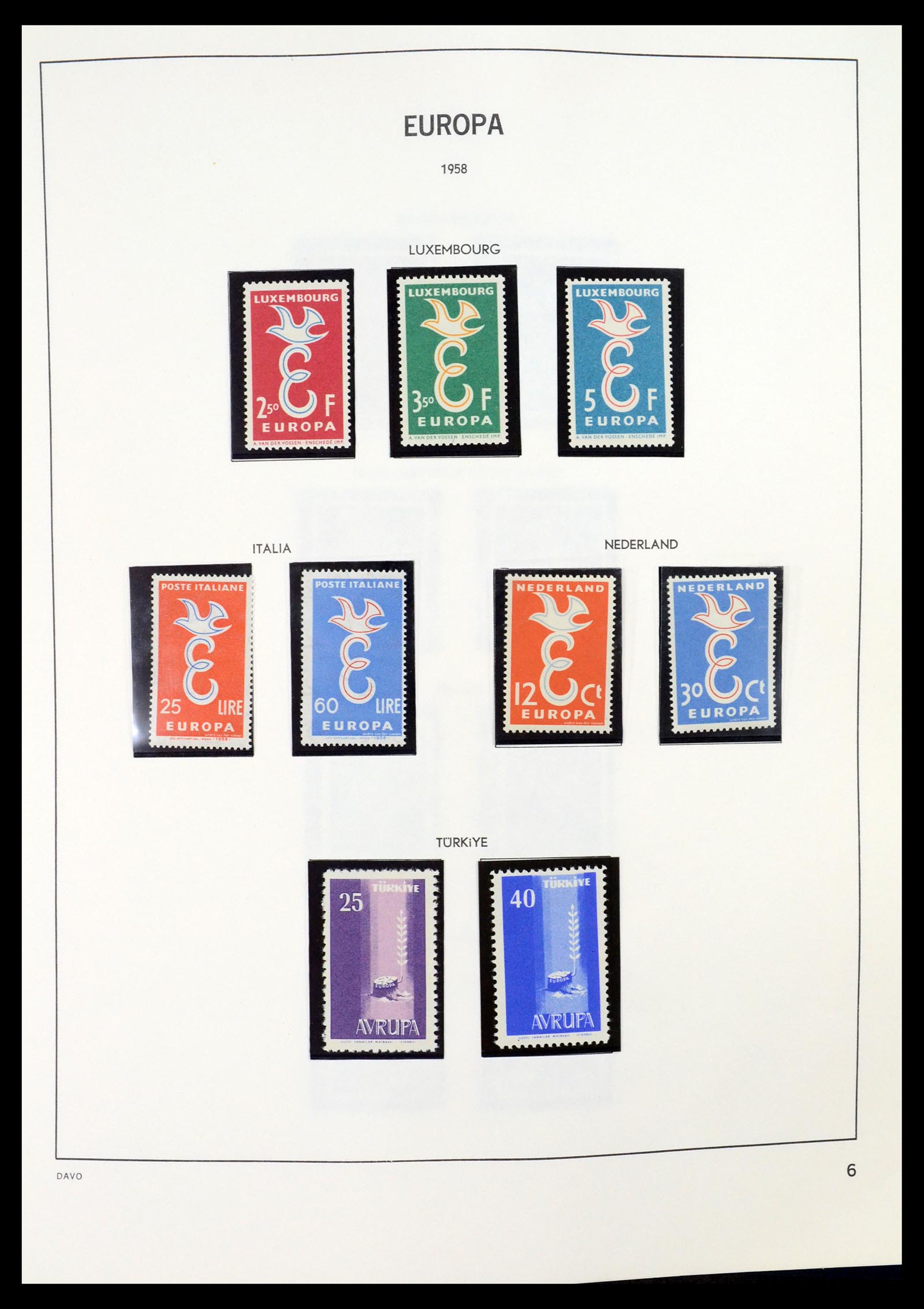 35036 006 - Postzegelverzameling 35036 Europa CEPT 1956-2013.
