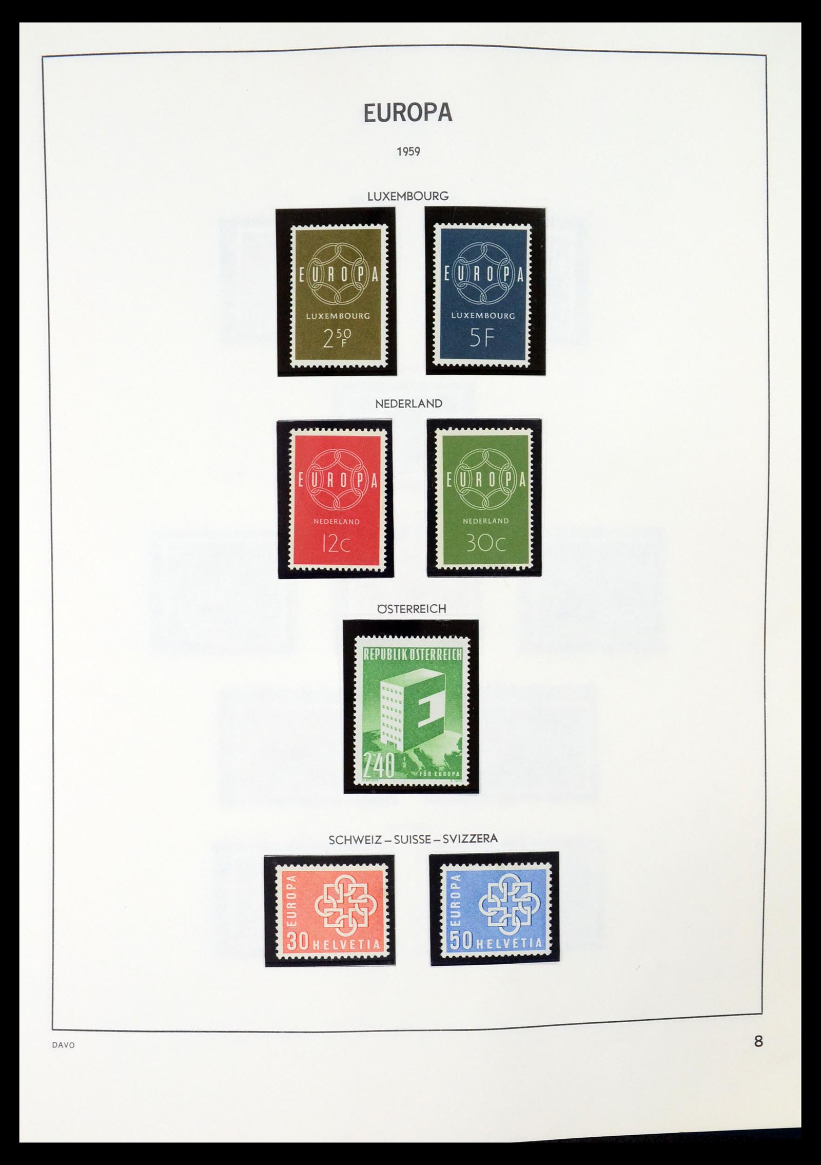 35036 008 - Postzegelverzameling 35036 Europa CEPT 1956-2013.
