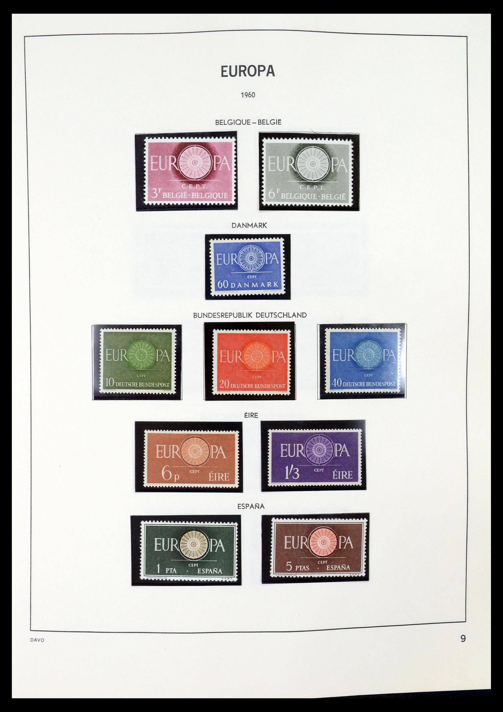 35036 009 - Postzegelverzameling 35036 Europa CEPT 1956-2013.