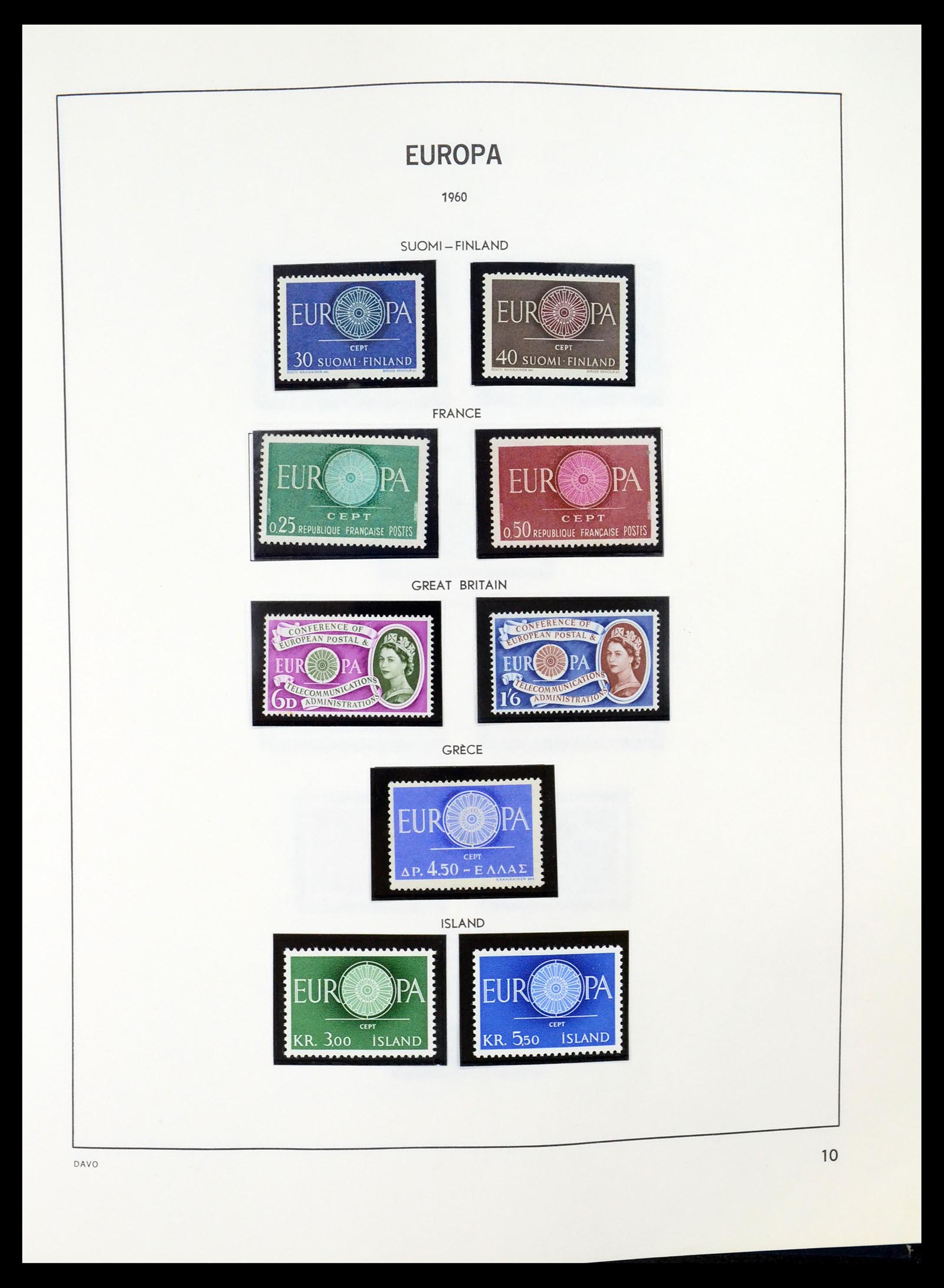 35036 010 - Postzegelverzameling 35036 Europa CEPT 1956-2013.