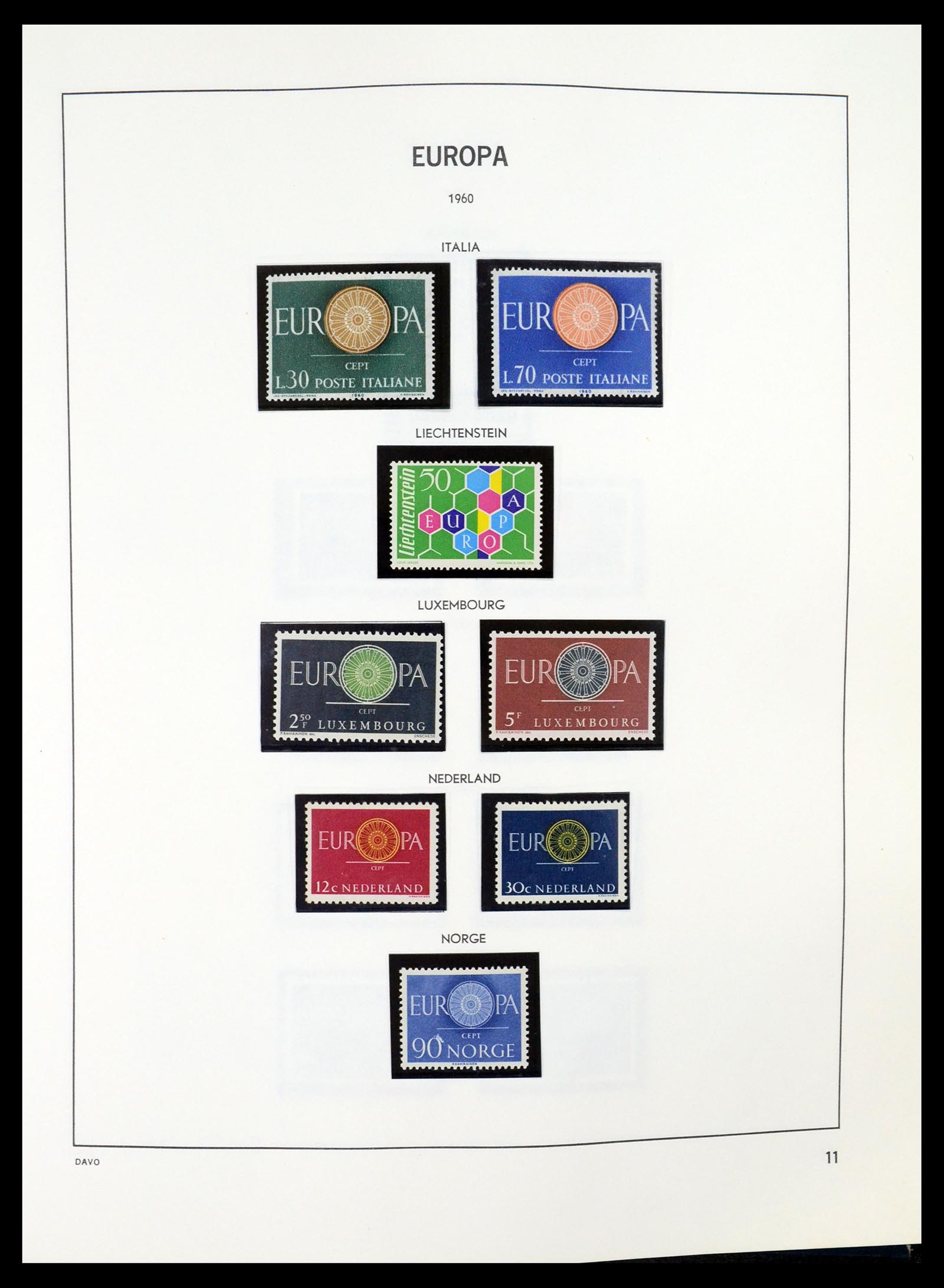 35036 011 - Postzegelverzameling 35036 Europa CEPT 1956-2013.