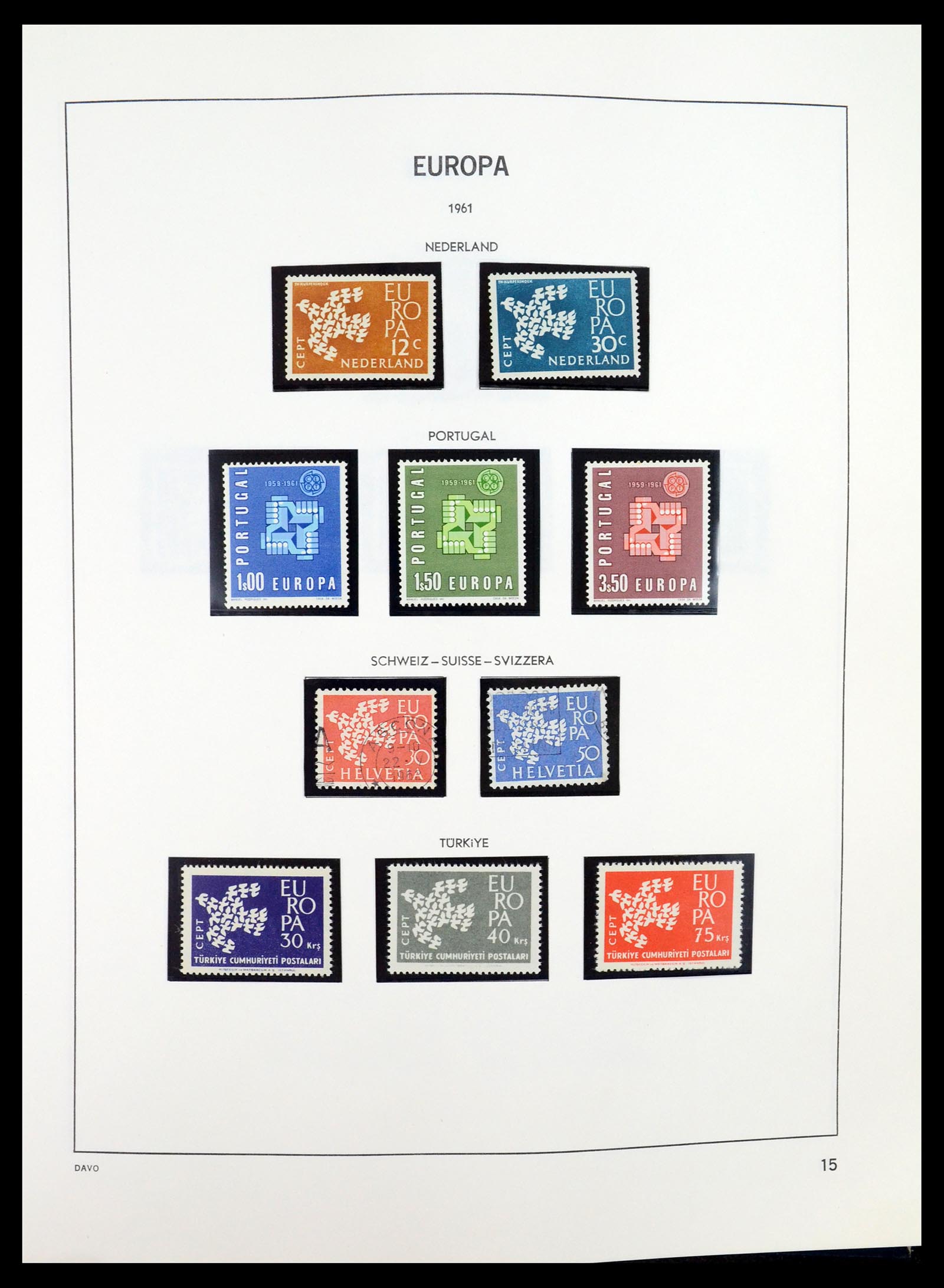 35036 015 - Postzegelverzameling 35036 Europa CEPT 1956-2013.