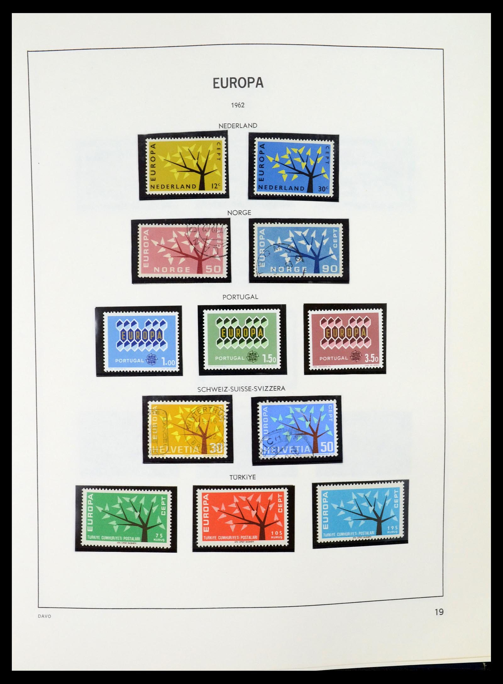 35036 019 - Postzegelverzameling 35036 Europa CEPT 1956-2013.