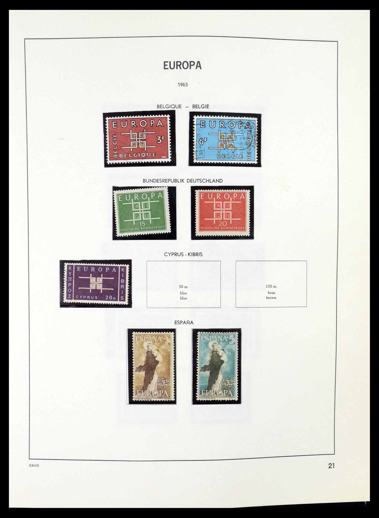 35036 021 - Postzegelverzameling 35036 Europa CEPT 1956-2013.