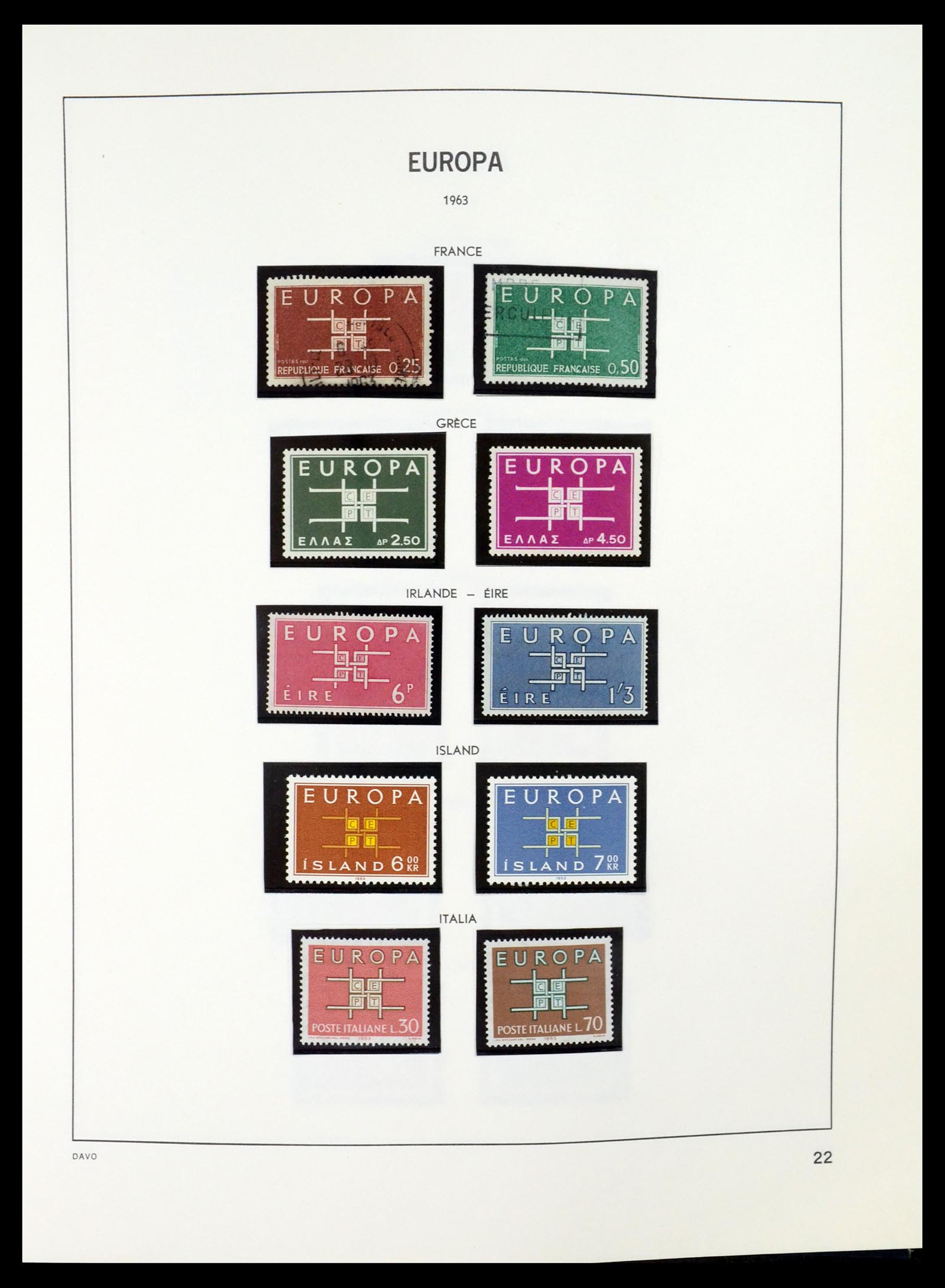 35036 022 - Postzegelverzameling 35036 Europa CEPT 1956-2013.