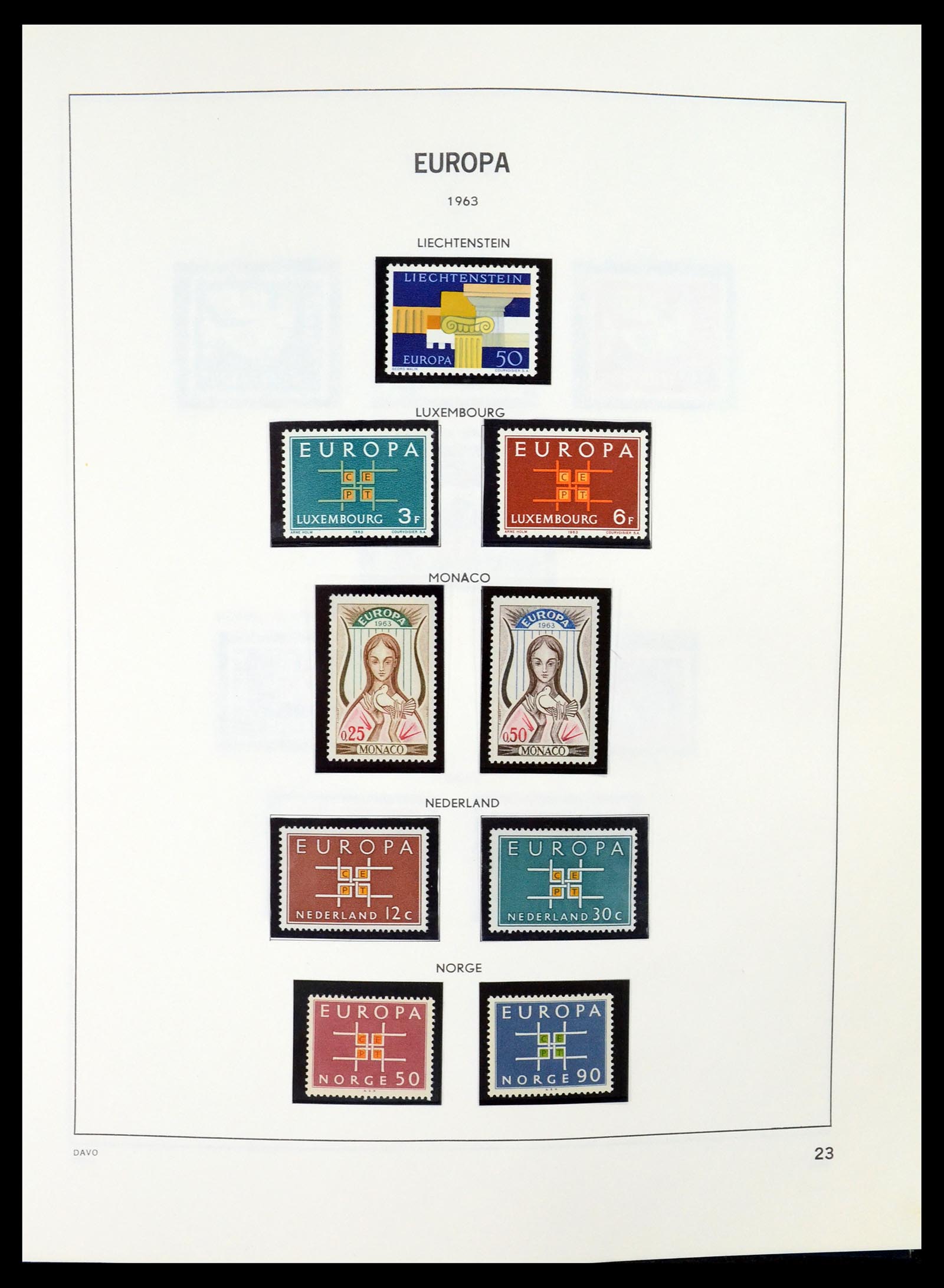 35036 023 - Postzegelverzameling 35036 Europa CEPT 1956-2013.