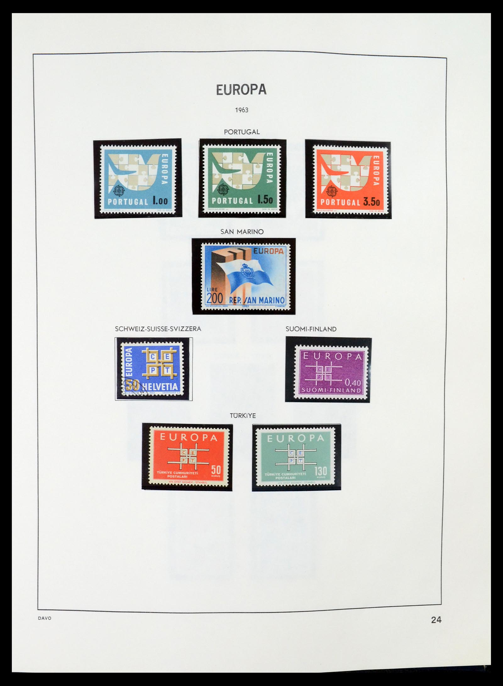 35036 024 - Postzegelverzameling 35036 Europa CEPT 1956-2013.