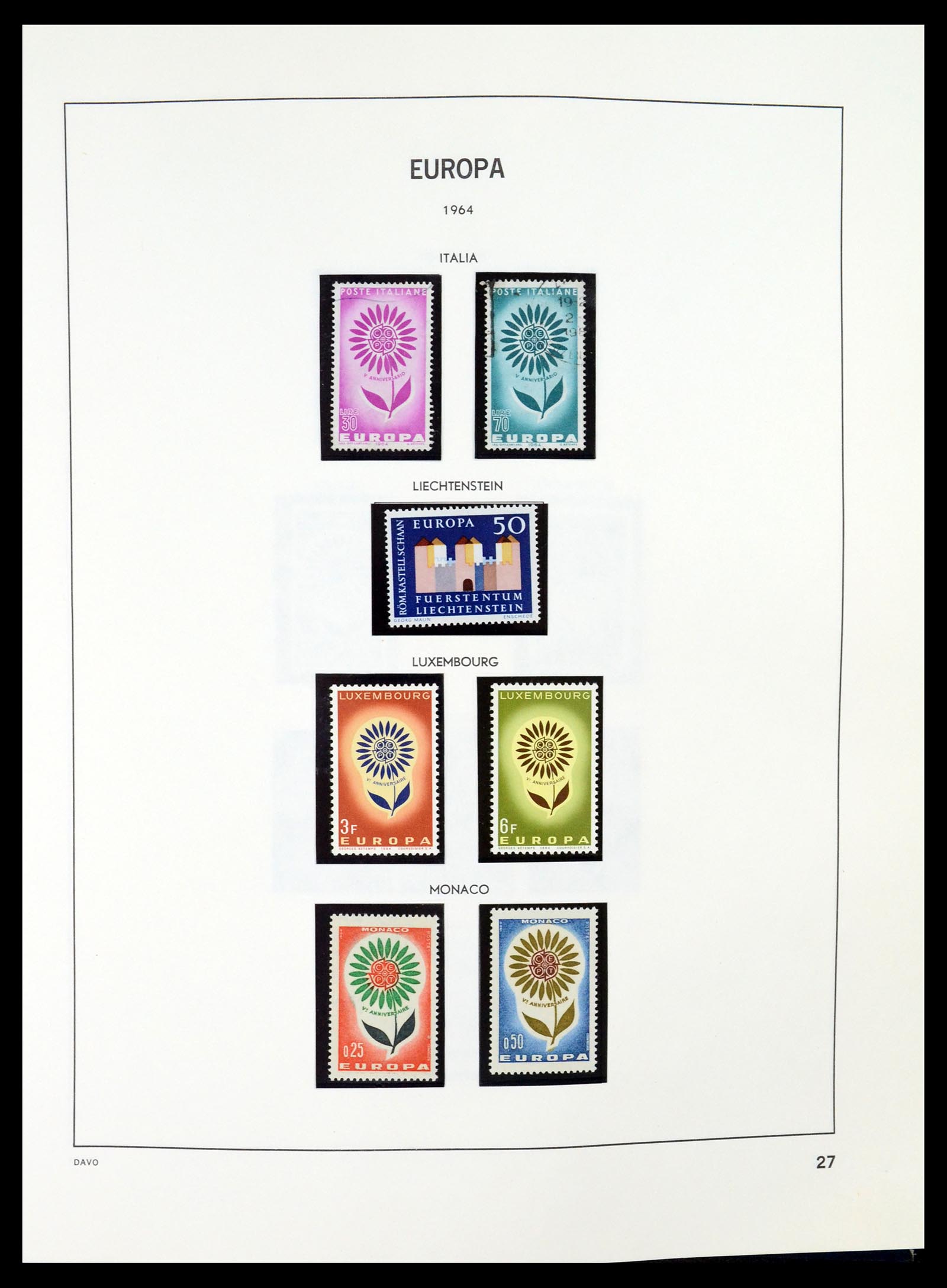35036 027 - Postzegelverzameling 35036 Europa CEPT 1956-2013.
