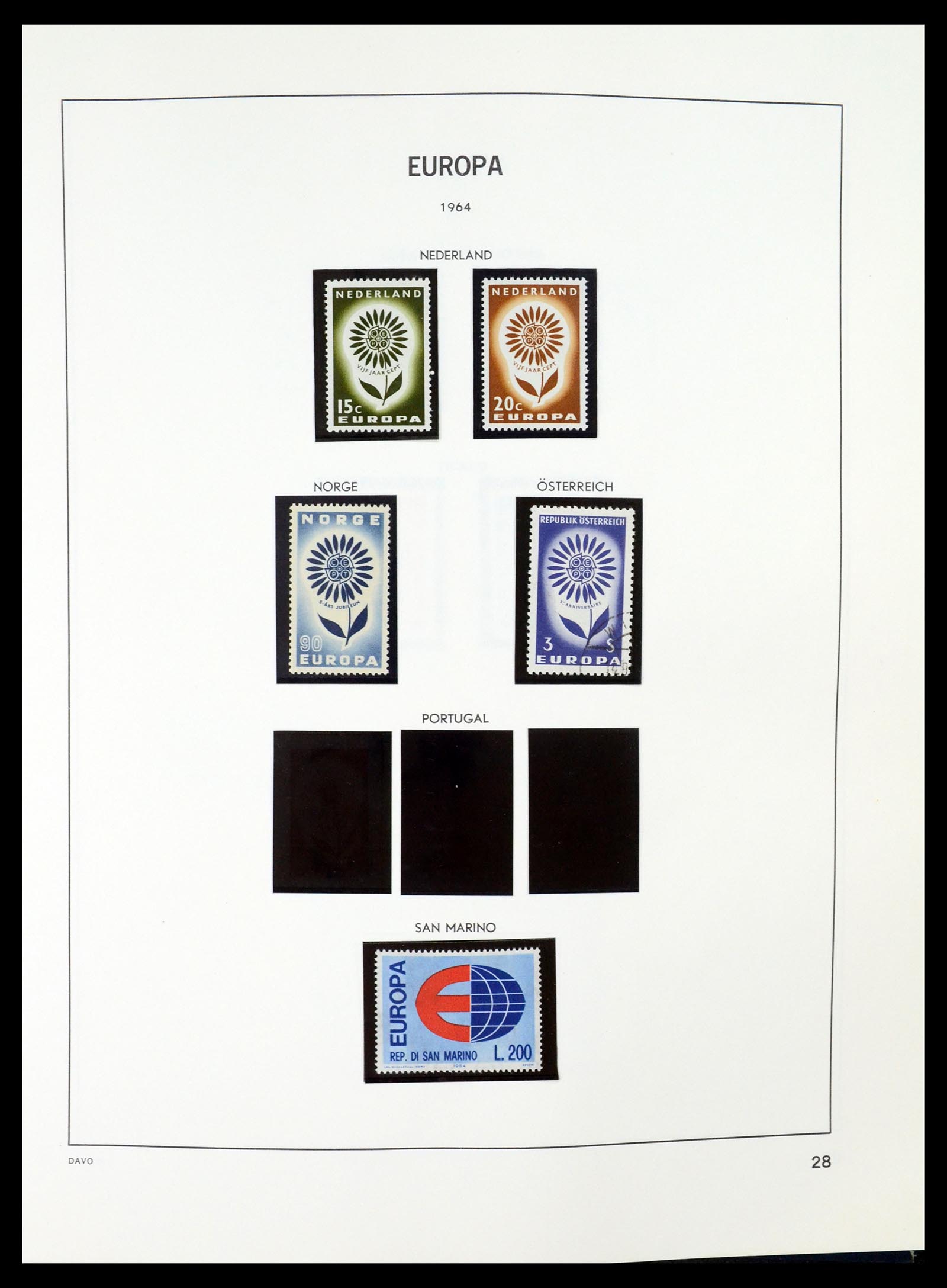 35036 028 - Postzegelverzameling 35036 Europa CEPT 1956-2013.