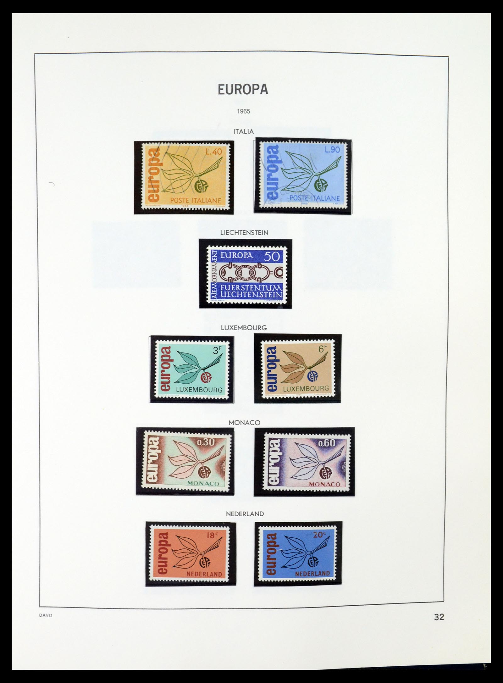 35036 032 - Postzegelverzameling 35036 Europa CEPT 1956-2013.