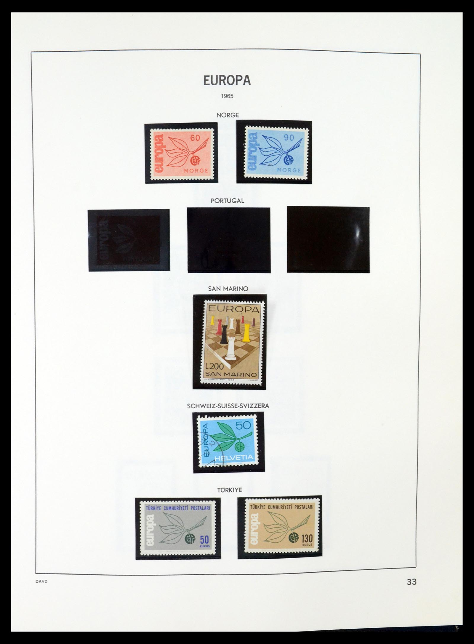 35036 033 - Postzegelverzameling 35036 Europa CEPT 1956-2013.
