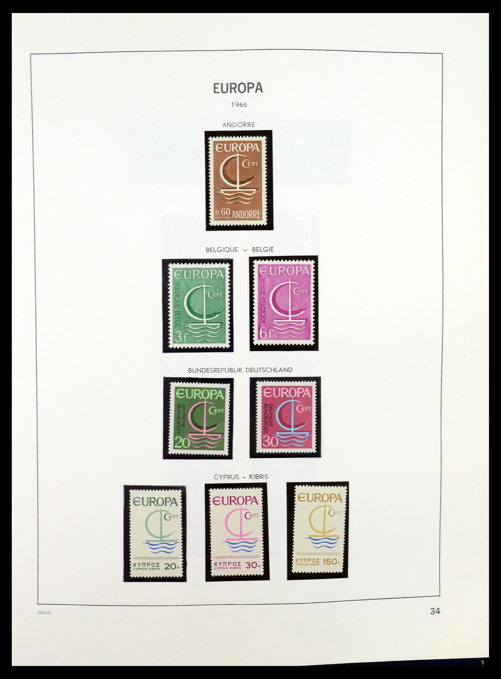 35036 034 - Postzegelverzameling 35036 Europa CEPT 1956-2013.