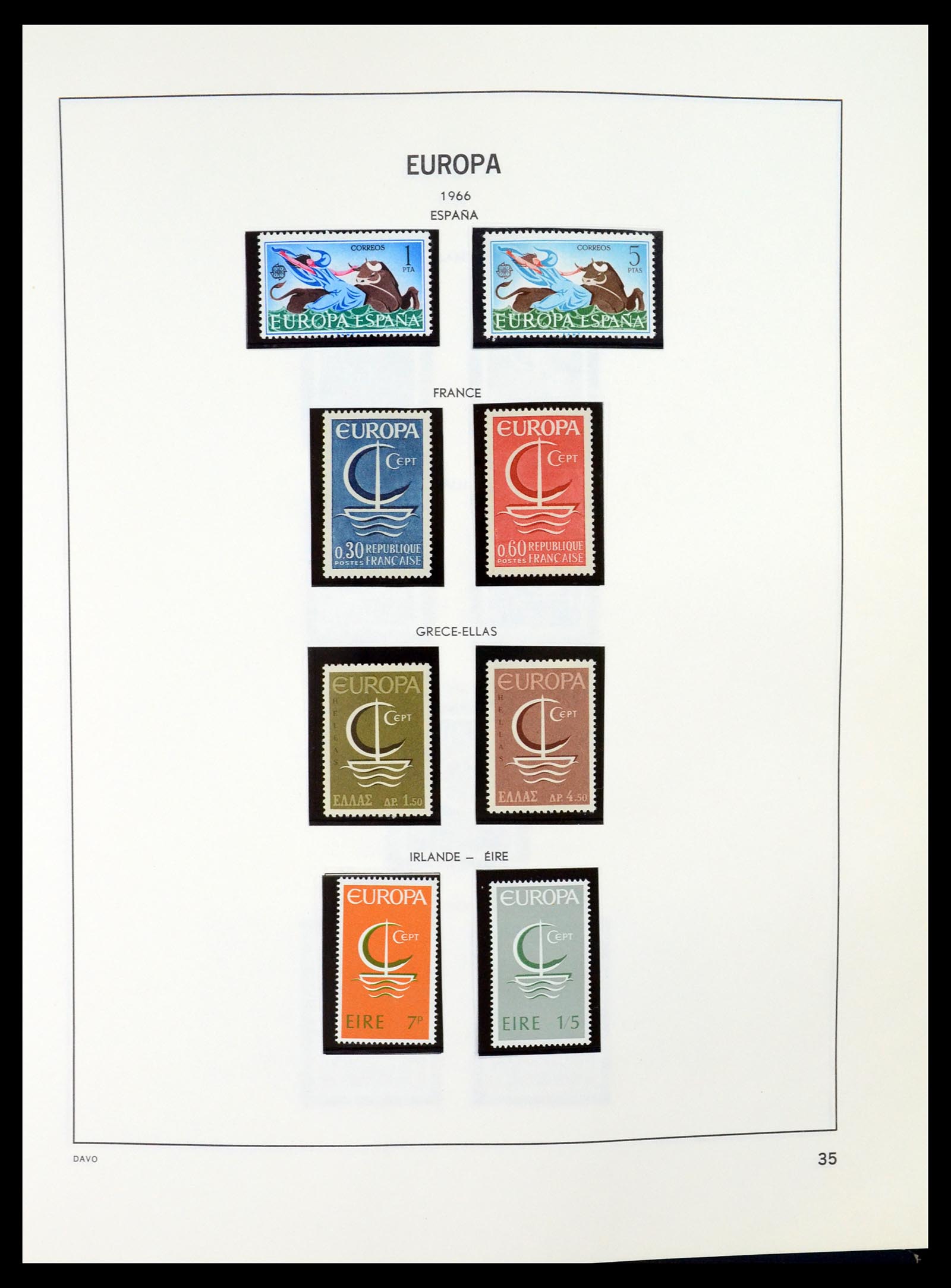 35036 035 - Postzegelverzameling 35036 Europa CEPT 1956-2013.