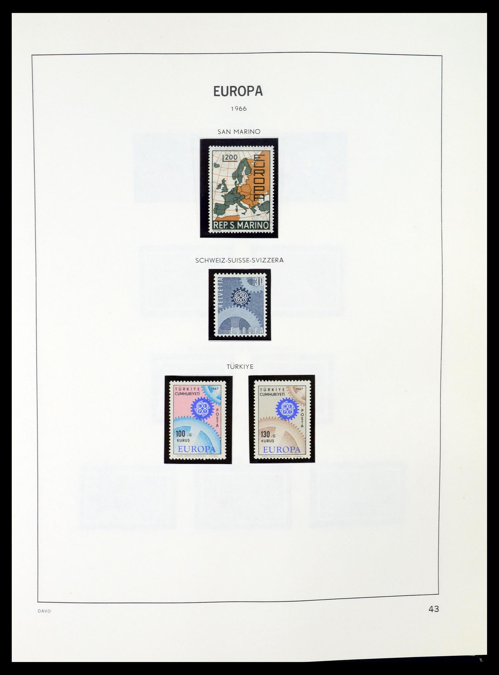 35036 043 - Postzegelverzameling 35036 Europa CEPT 1956-2013.