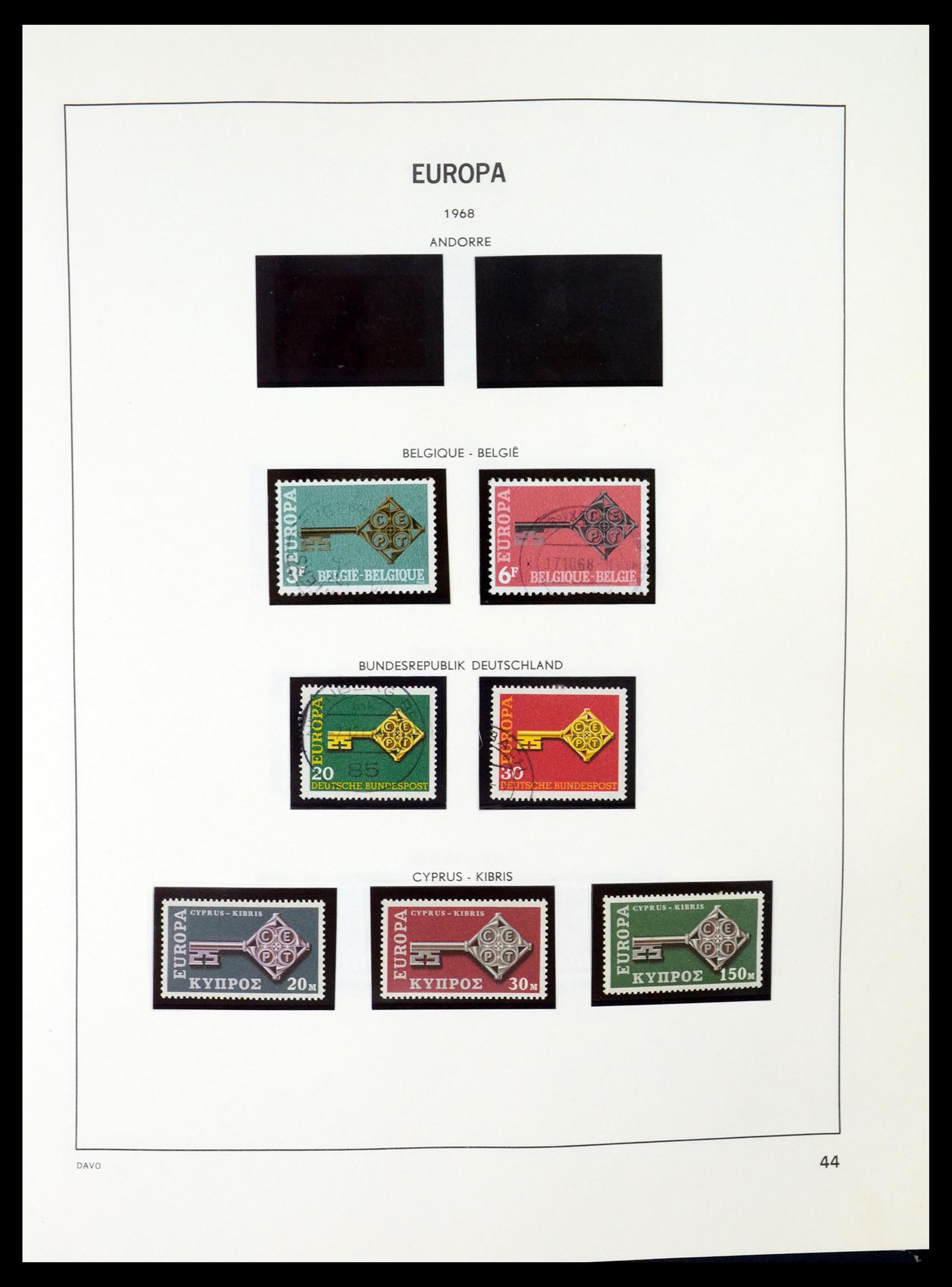 35036 044 - Postzegelverzameling 35036 Europa CEPT 1956-2013.