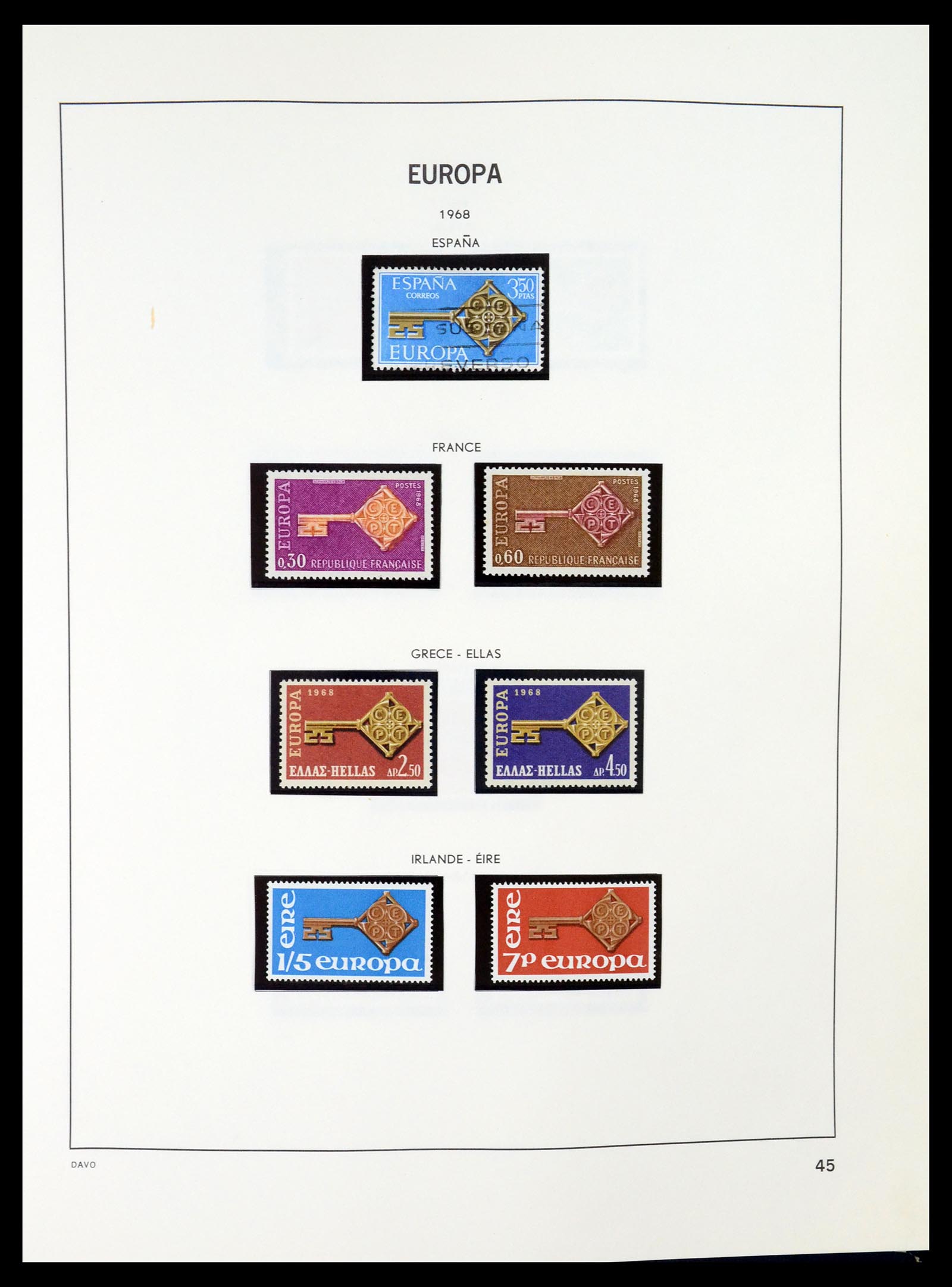 35036 045 - Postzegelverzameling 35036 Europa CEPT 1956-2013.