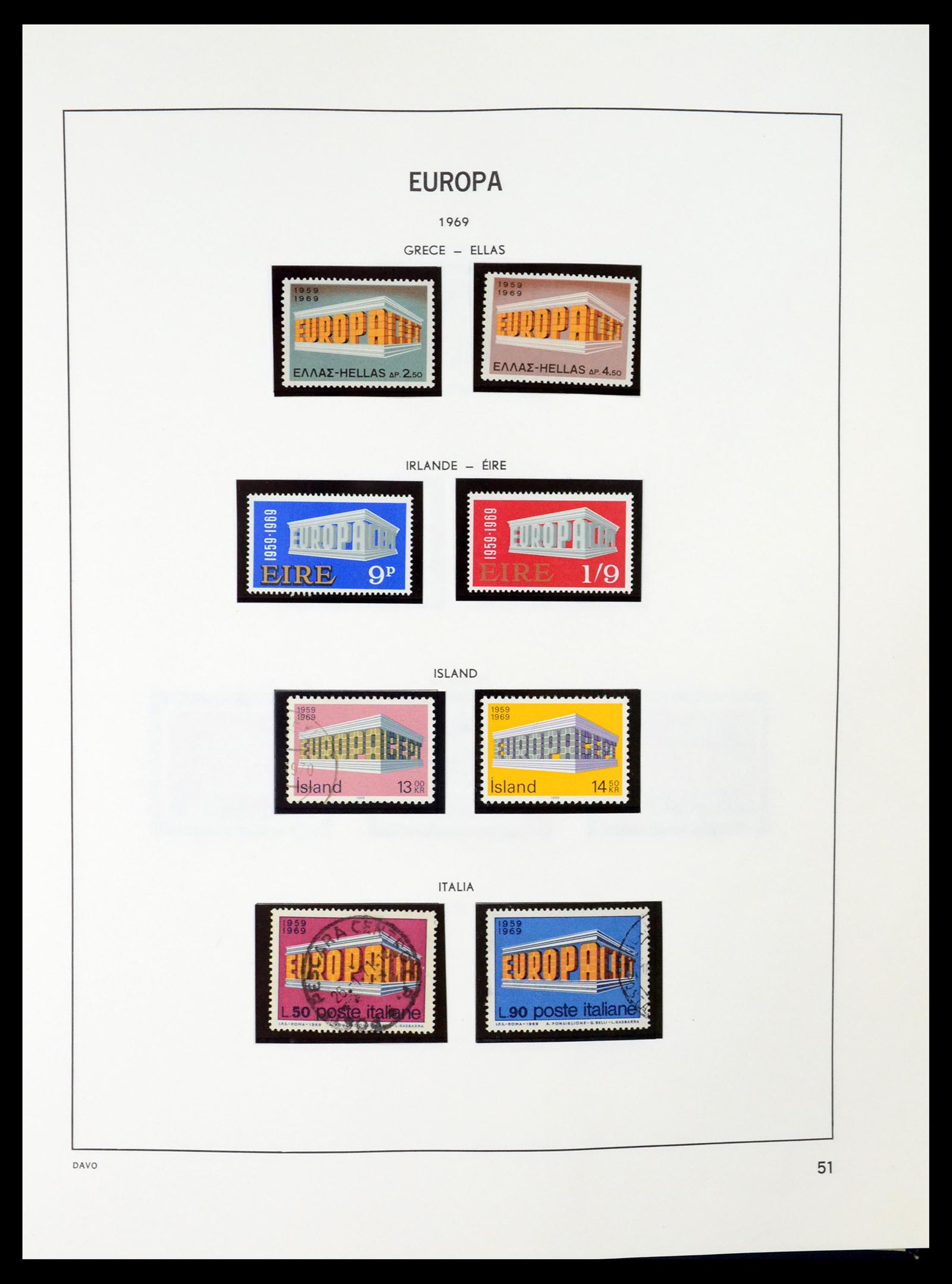 35036 051 - Postzegelverzameling 35036 Europa CEPT 1956-2013.