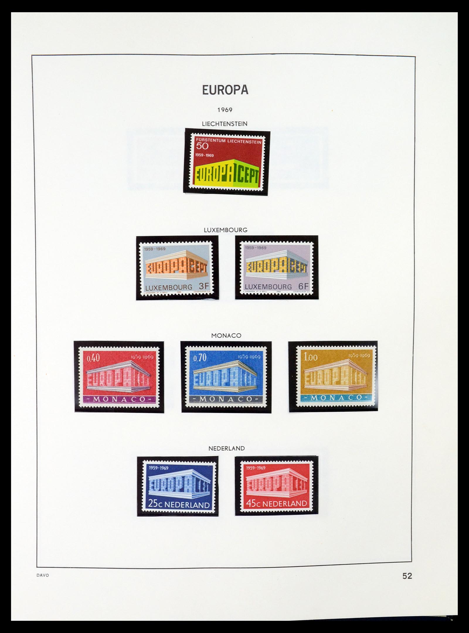 35036 052 - Postzegelverzameling 35036 Europa CEPT 1956-2013.