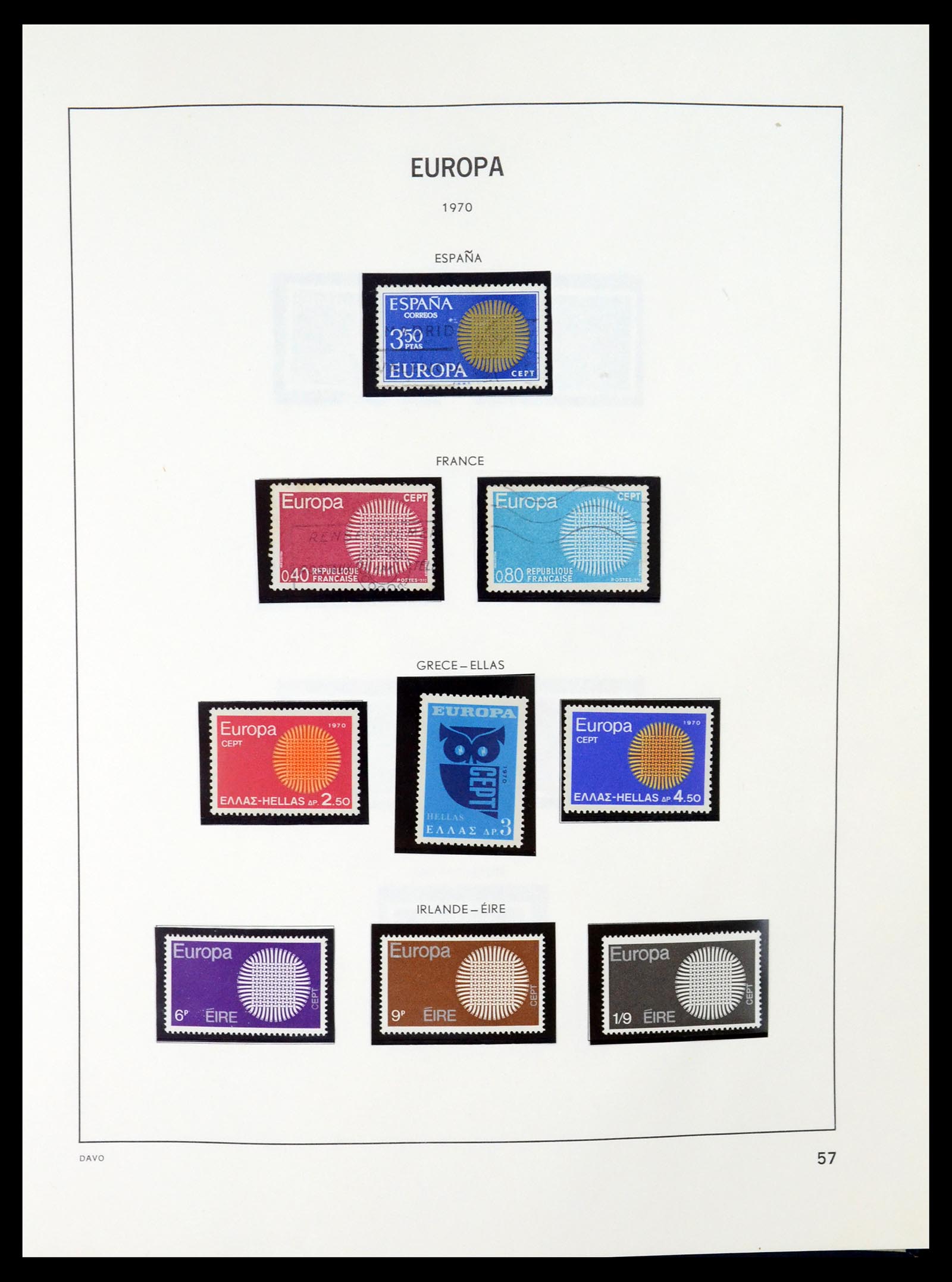 35036 056 - Postzegelverzameling 35036 Europa CEPT 1956-2013.