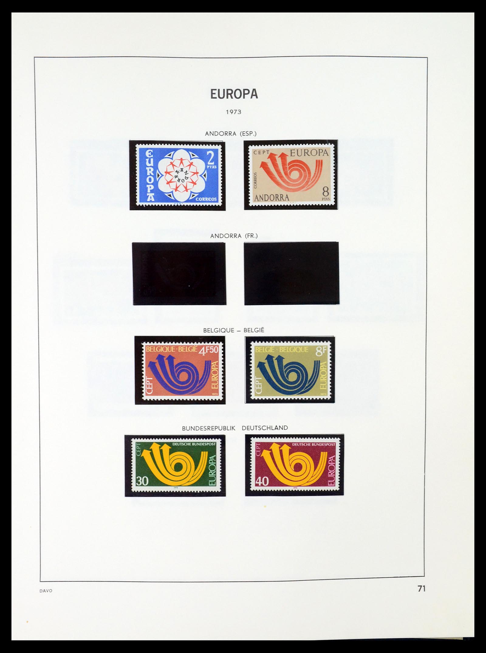 35036 070 - Postzegelverzameling 35036 Europa CEPT 1956-2013.