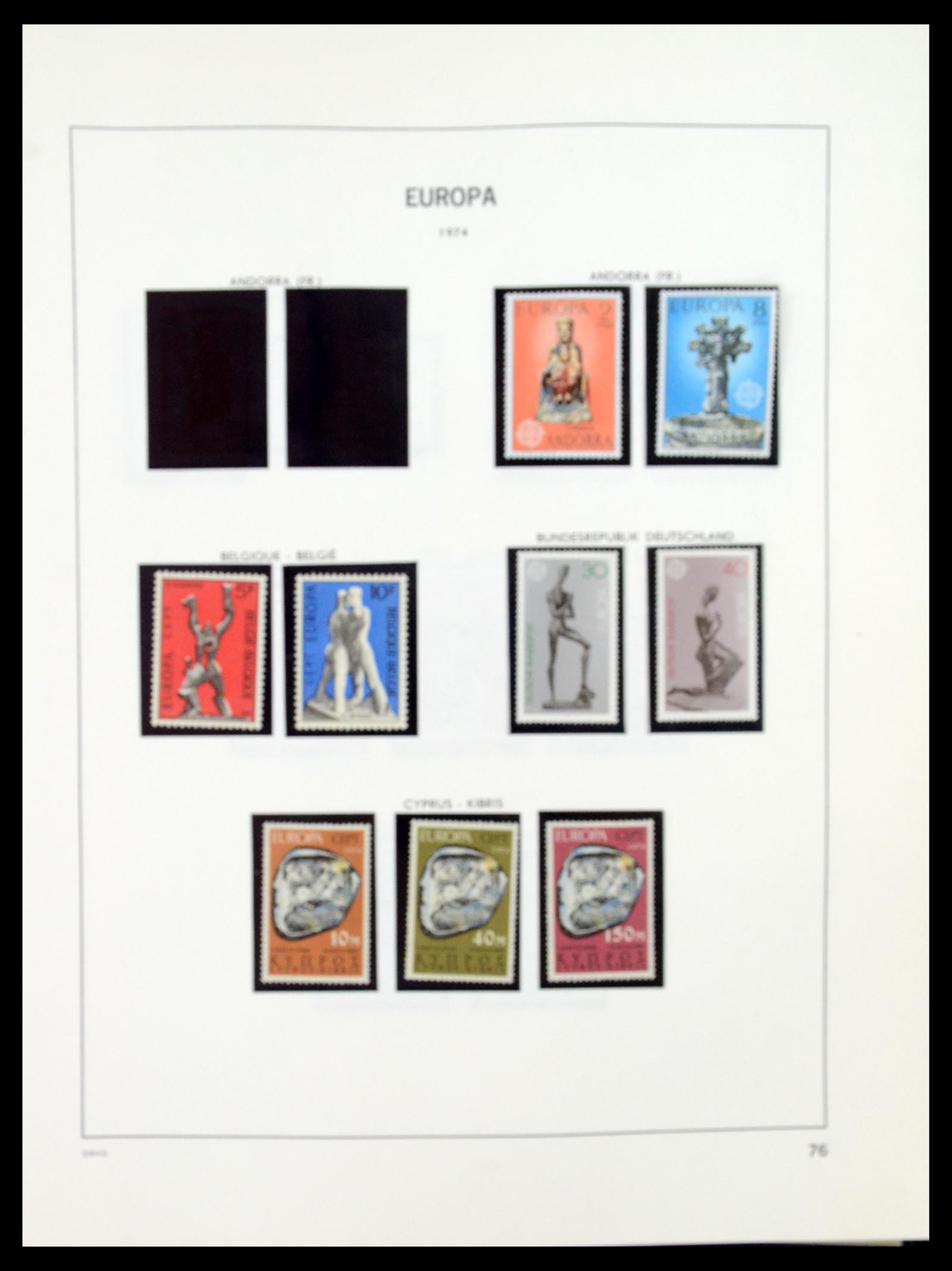 35036 075 - Postzegelverzameling 35036 Europa CEPT 1956-2013.