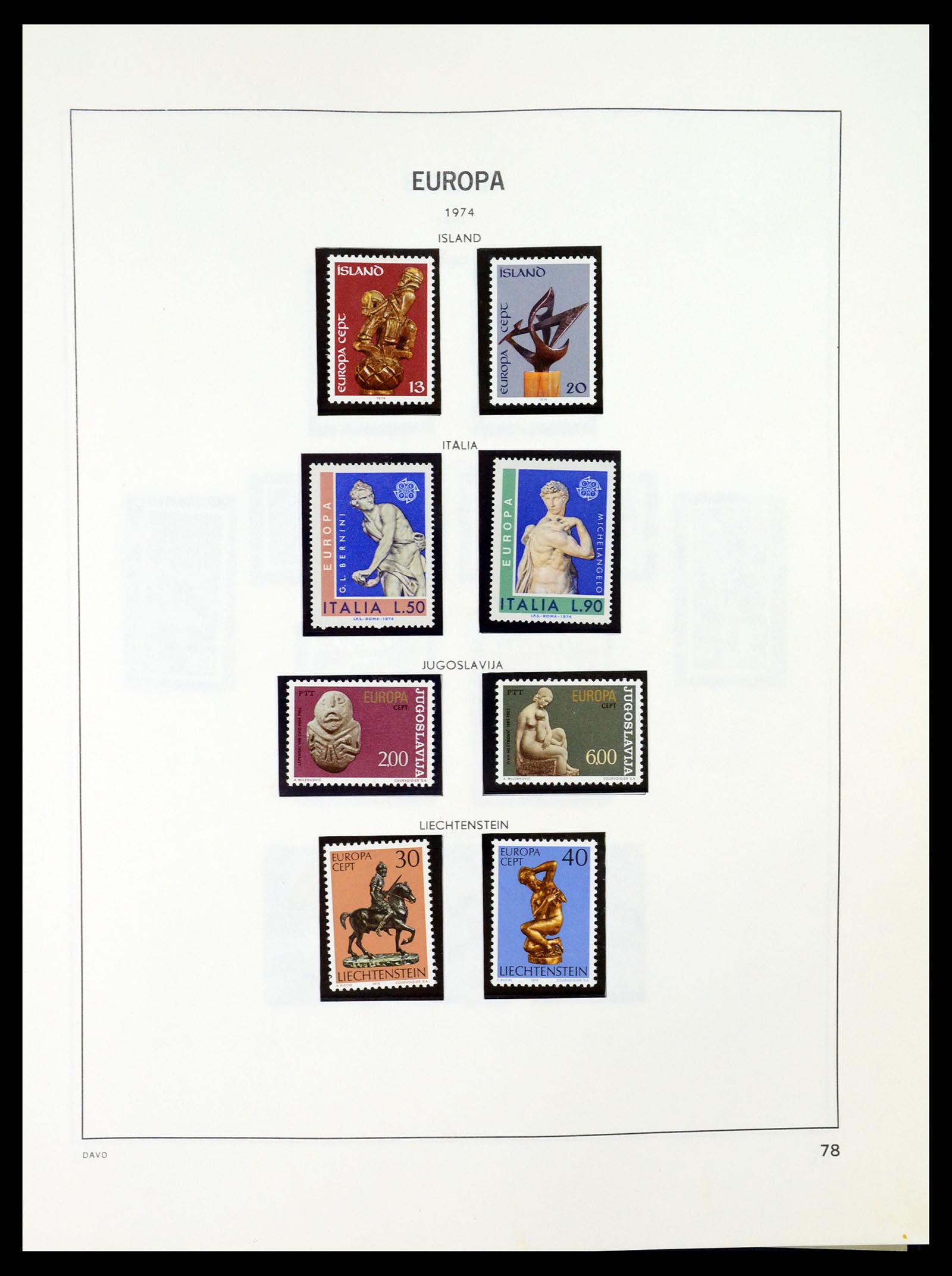 35036 077 - Stamp Collection 35036 Europa CEPT 1956-2013.
