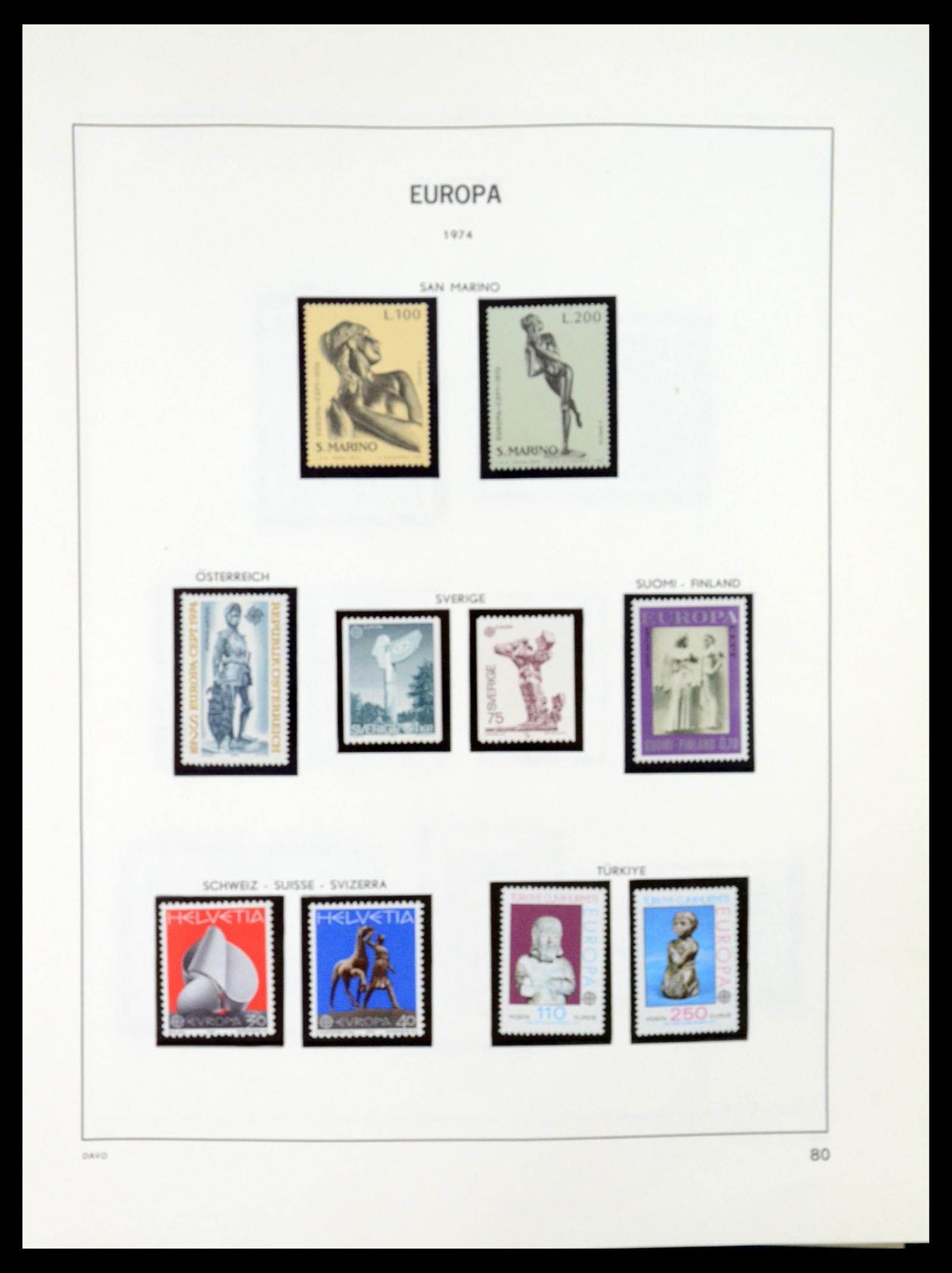 35036 079 - Postzegelverzameling 35036 Europa CEPT 1956-2013.