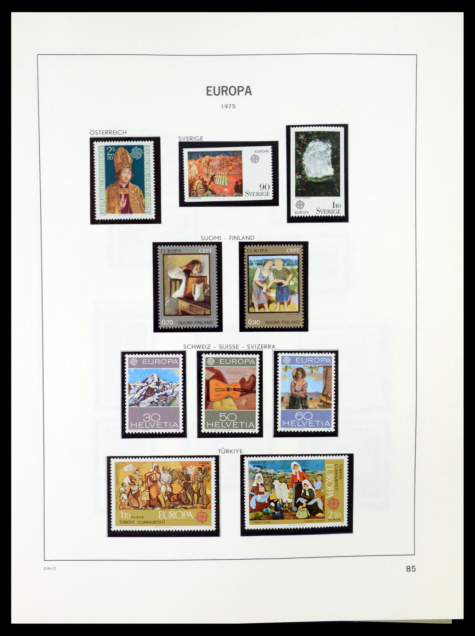 35036 084 - Postzegelverzameling 35036 Europa CEPT 1956-2013.