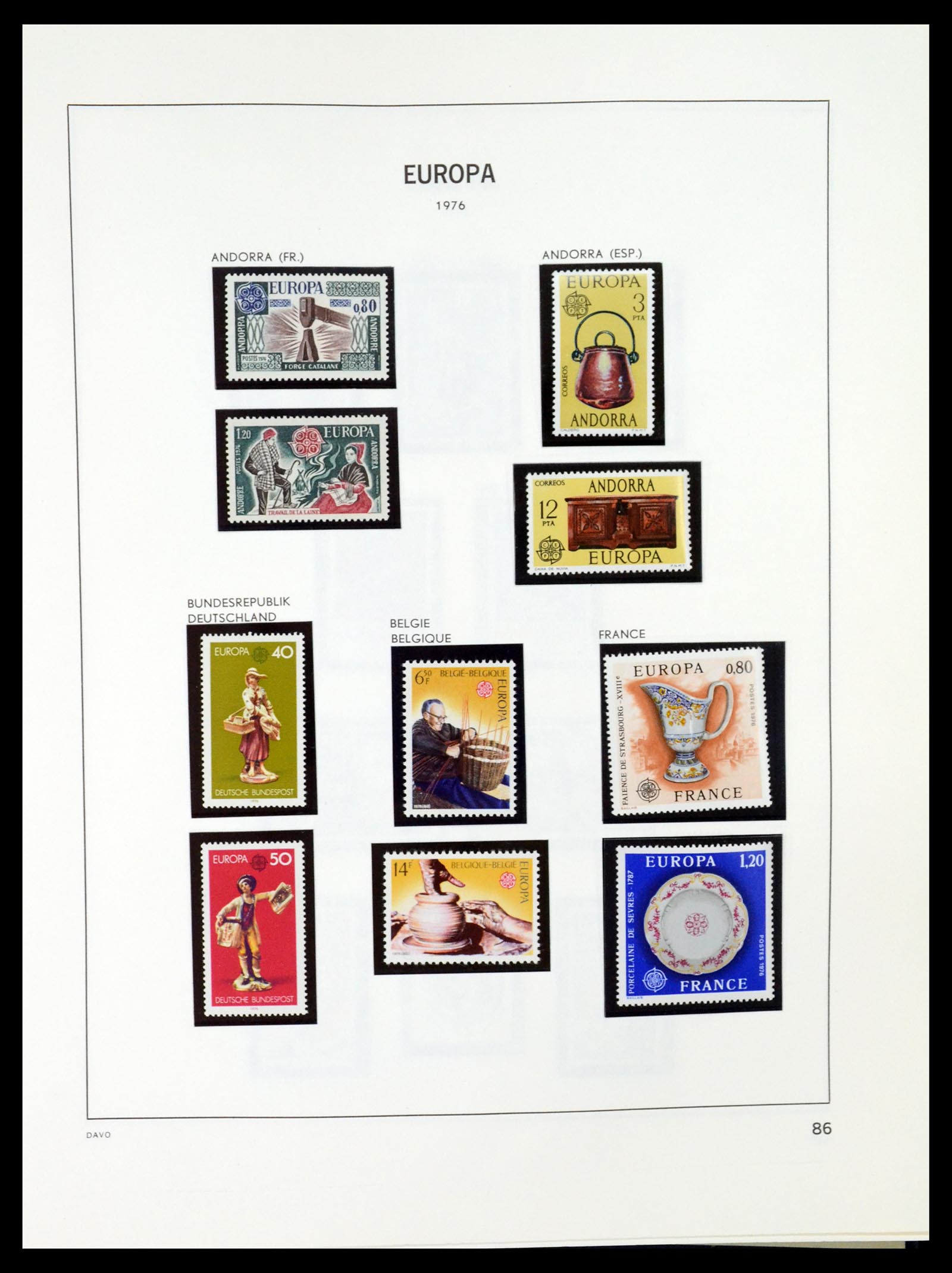 35036 085 - Postzegelverzameling 35036 Europa CEPT 1956-2013.