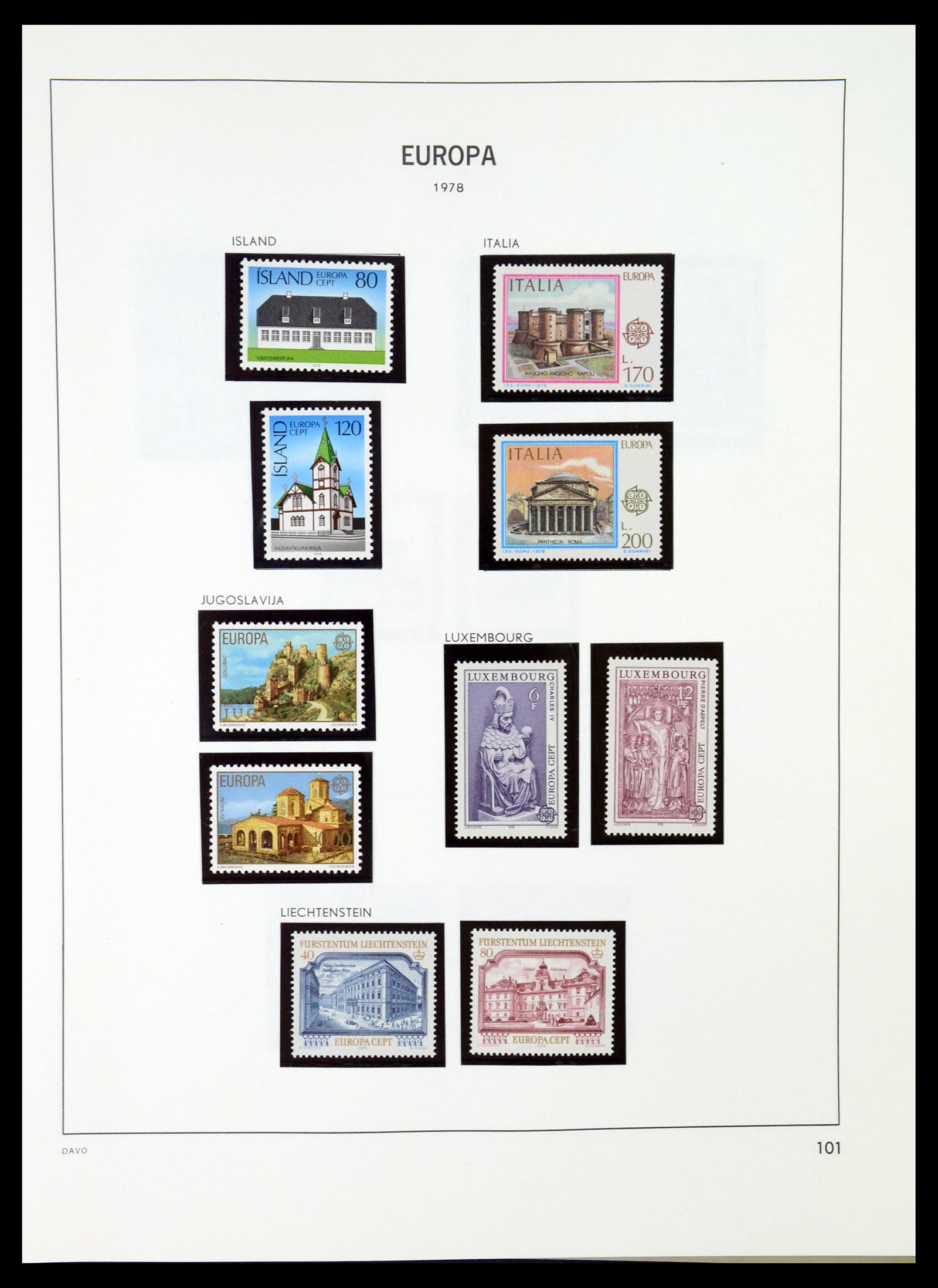 35036 100 - Postzegelverzameling 35036 Europa CEPT 1956-2013.