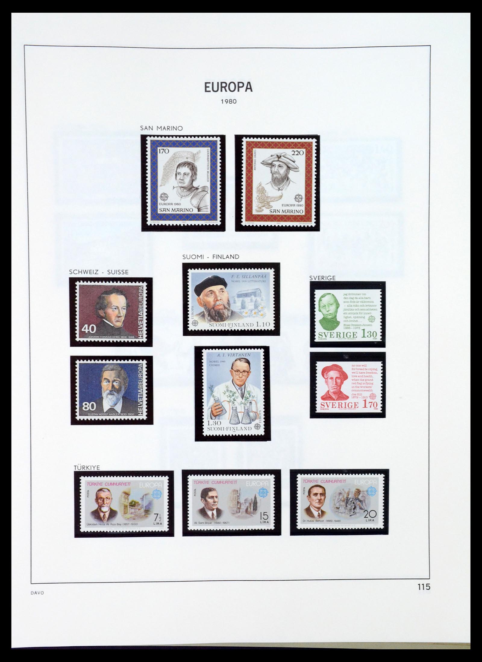 35036 114 - Postzegelverzameling 35036 Europa CEPT 1956-2013.