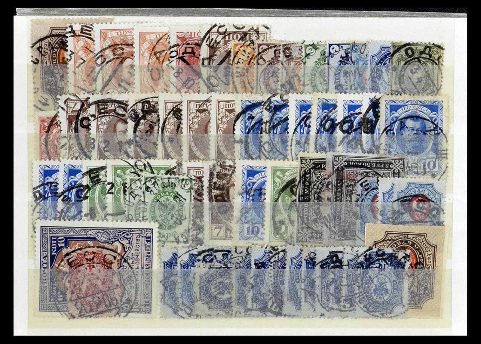35038 005 - Postzegelverzameling 35038 Rusland afstempelingen 1864-1919.