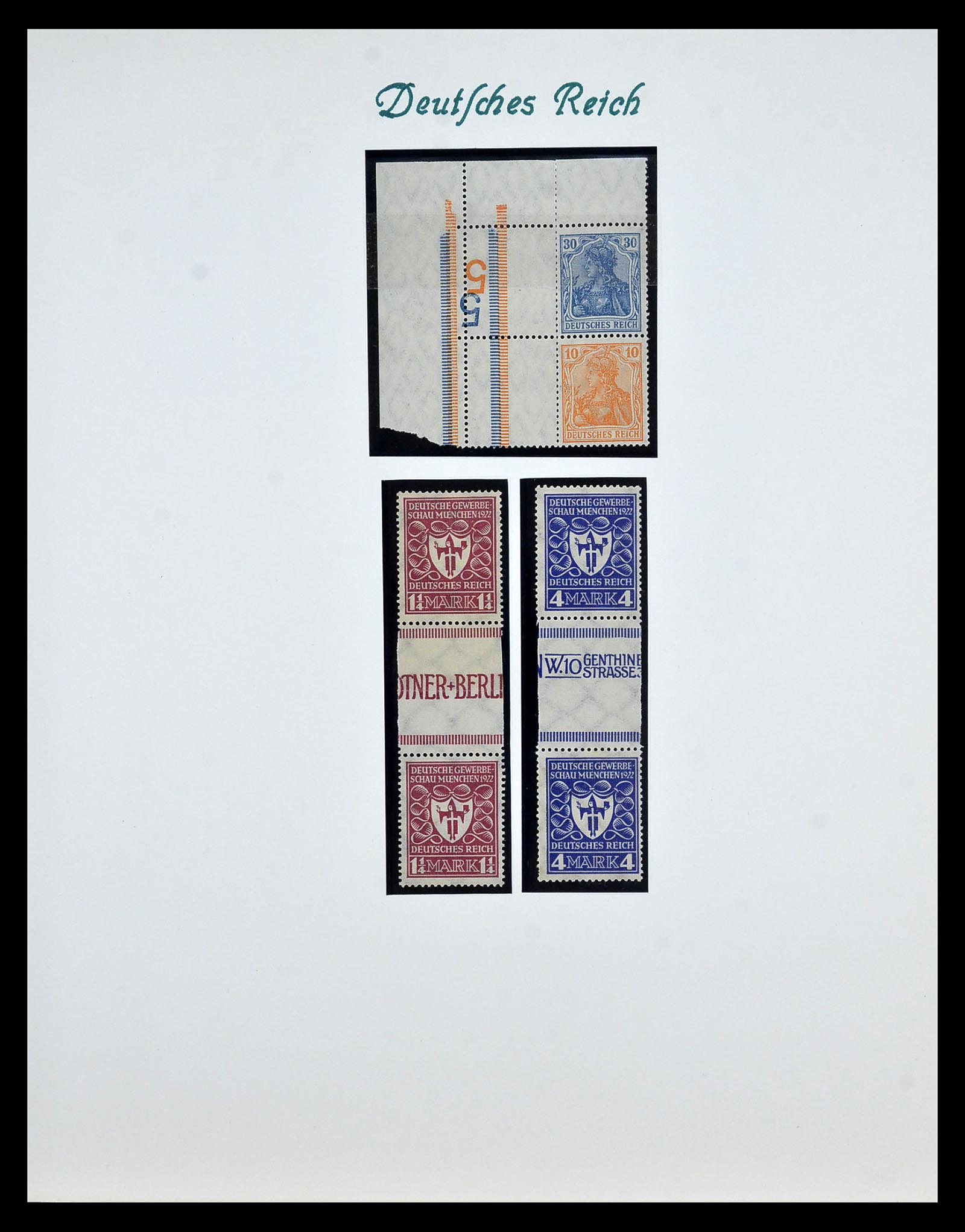 35039 006 - Postzegelverzameling 35039 Duitse Rijk combinaties 1910-1941.