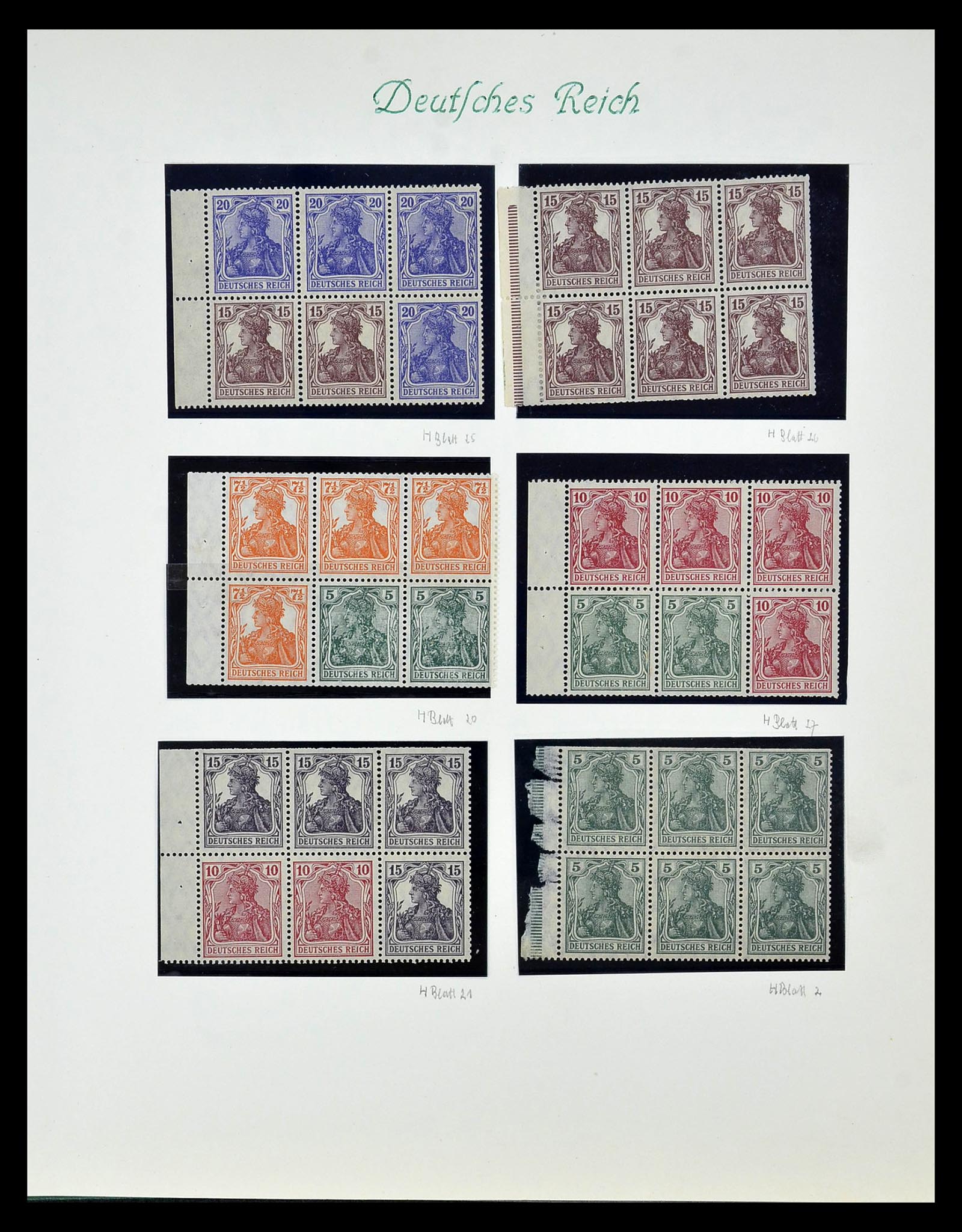 35039 011 - Postzegelverzameling 35039 Duitse Rijk combinaties 1910-1941.