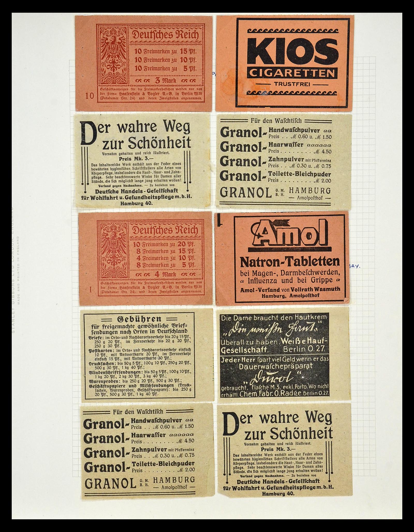 35039 012 - Stamp Collection 35039 German Reich combinations 1910-1941.