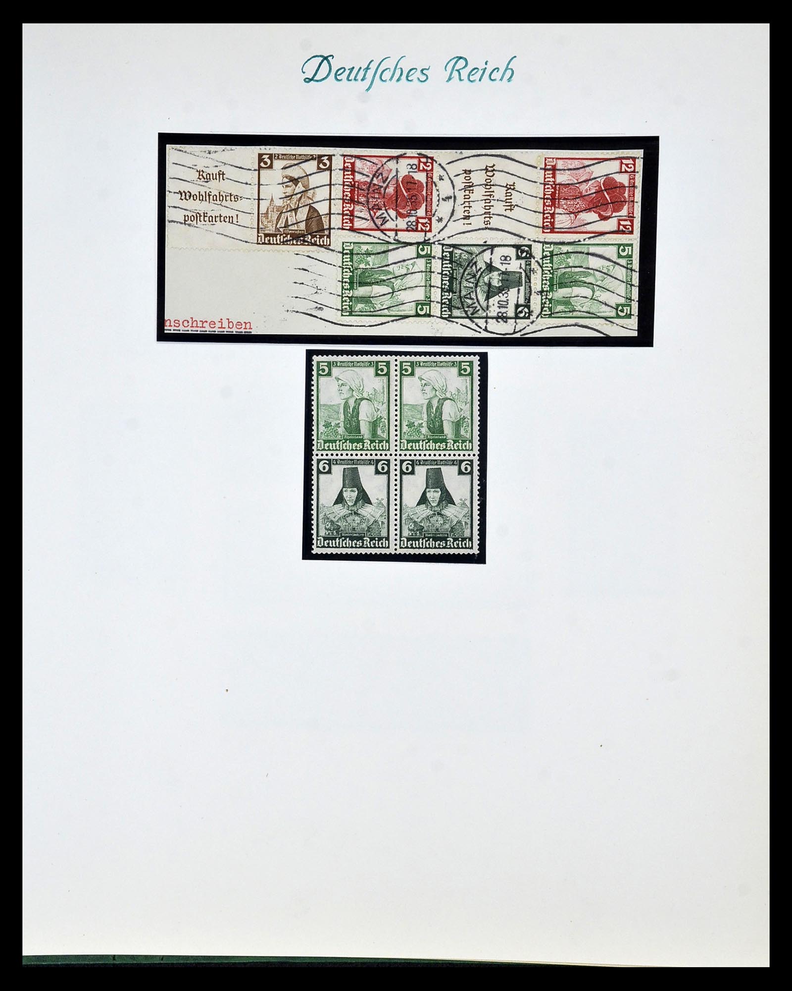 35039 044 - Stamp Collection 35039 German Reich combinations 1910-1941.