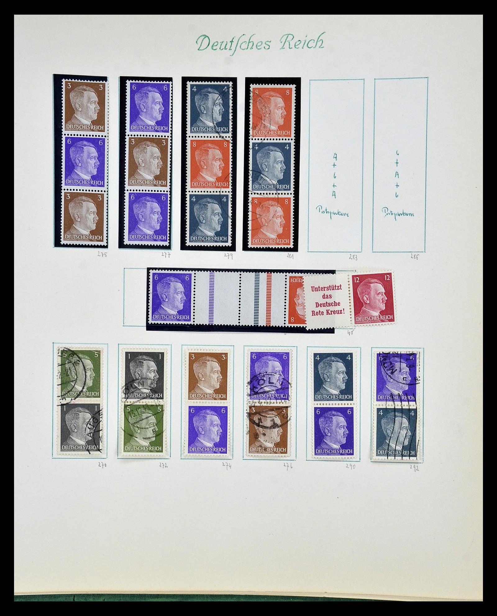 35039 055 - Stamp Collection 35039 German Reich combinations 1910-1941.