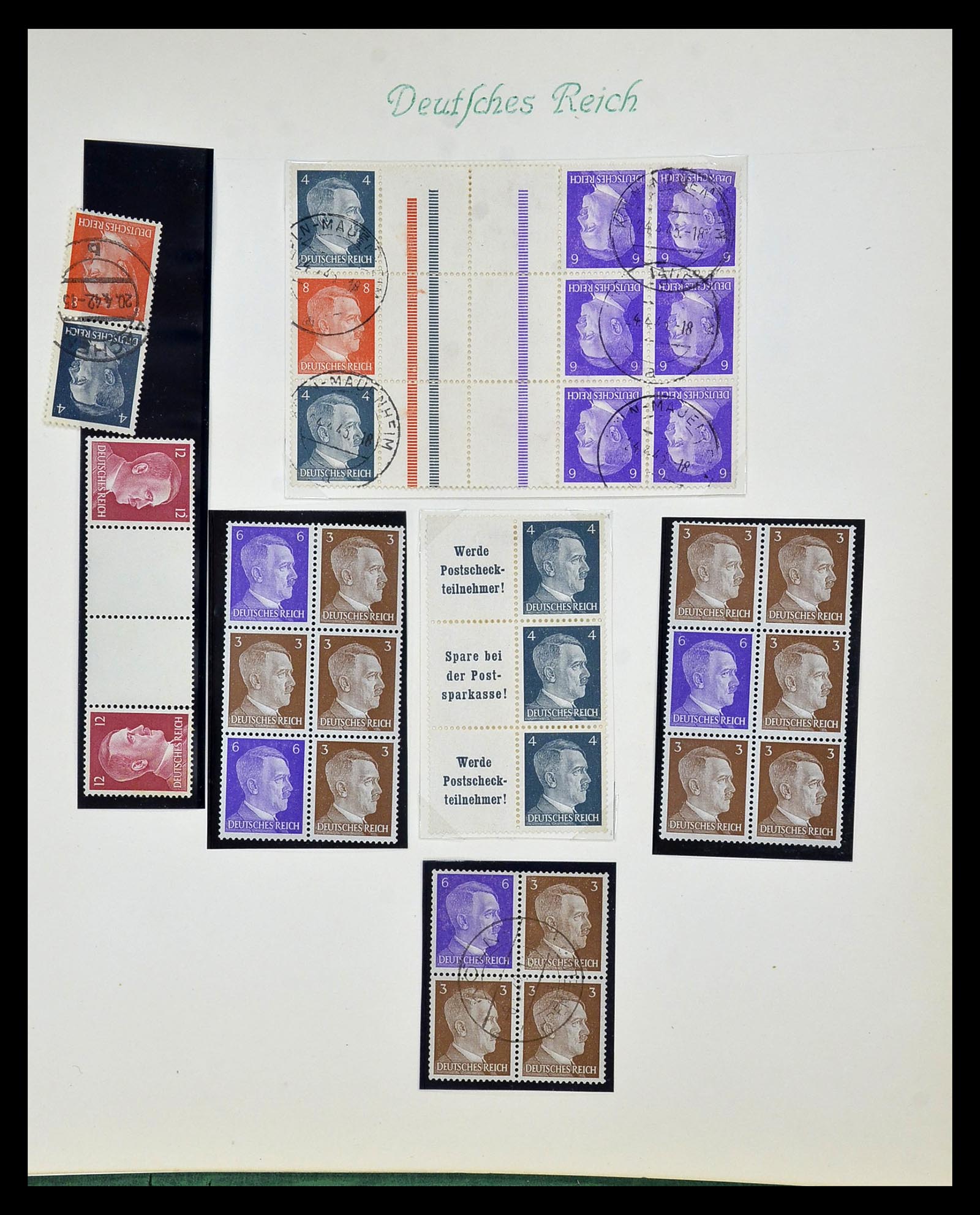35039 057 - Stamp Collection 35039 German Reich combinations 1910-1941.