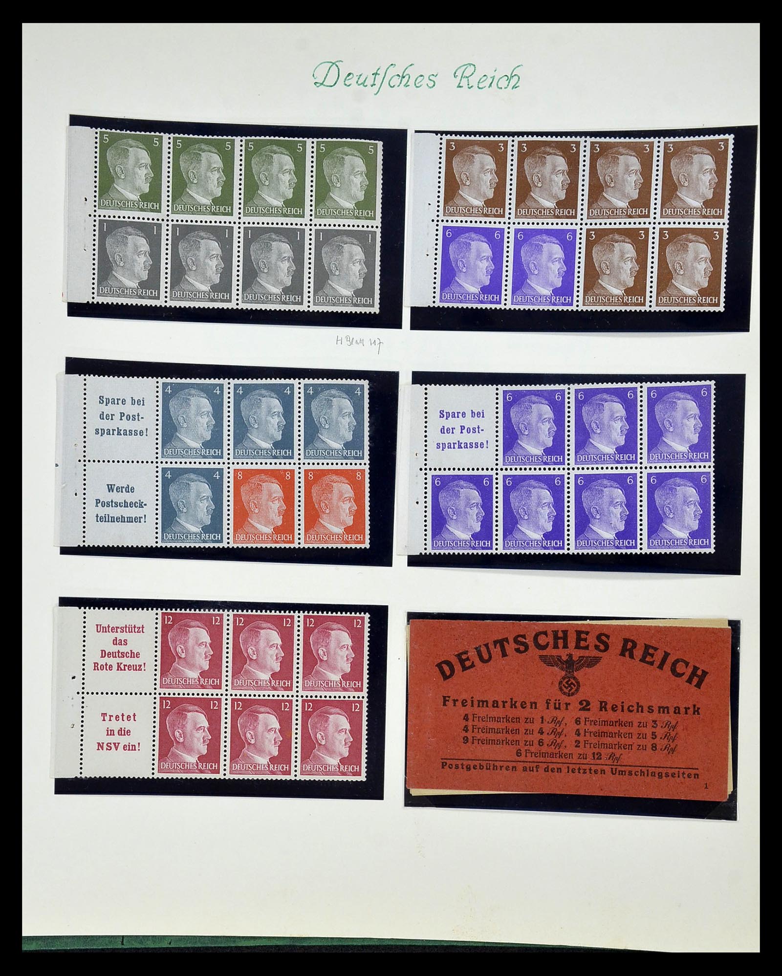 35039 059 - Stamp Collection 35039 German Reich combinations 1910-1941.