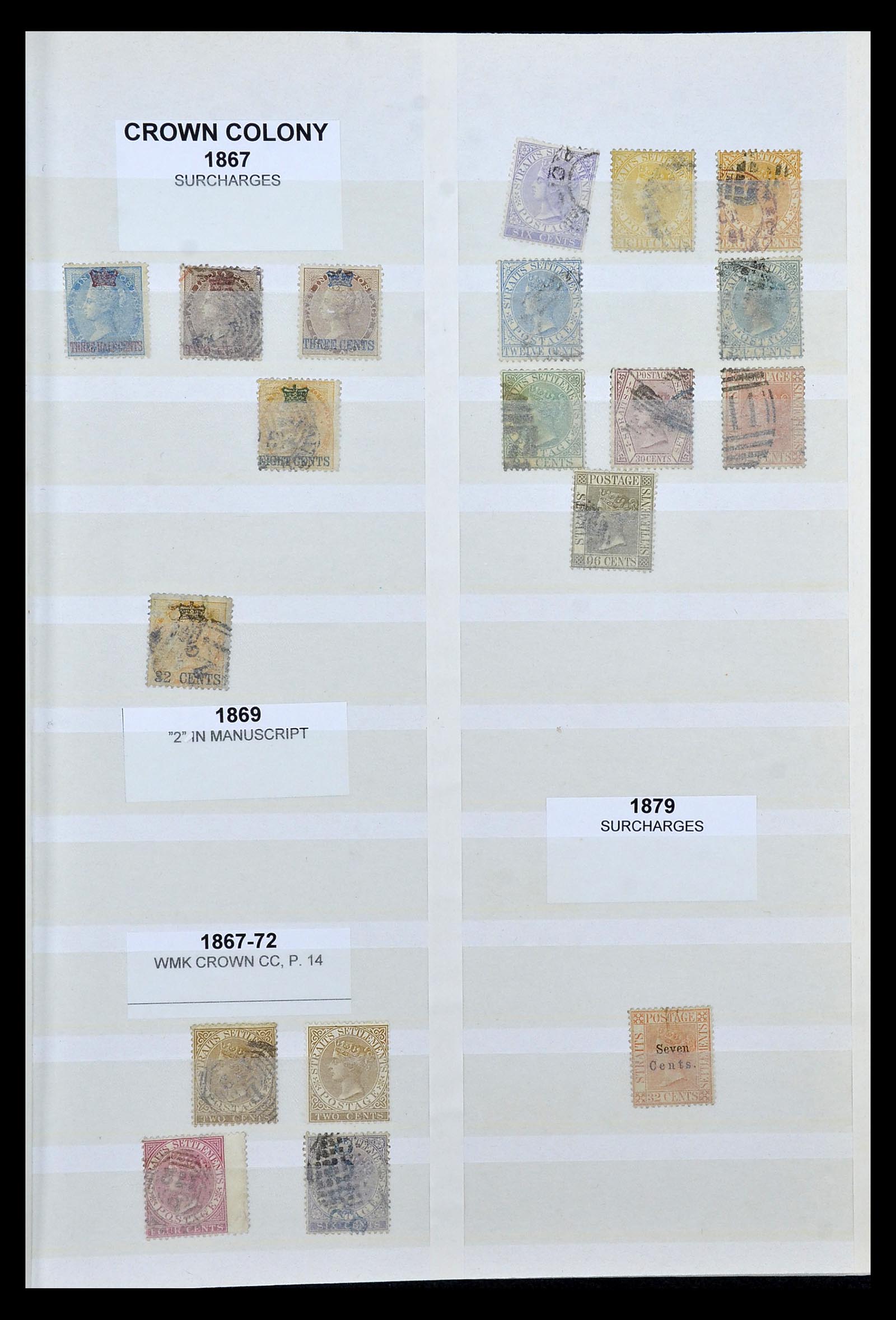 35040 001 - Postzegelverzameling 35040 Maleisië en Staten 1867-1963.