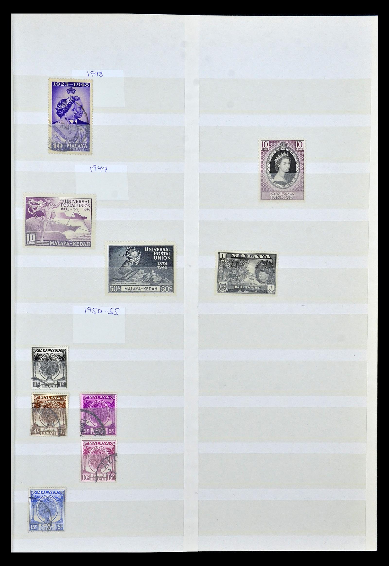 35040 019 - Postzegelverzameling 35040 Maleisië en Staten 1867-1963.