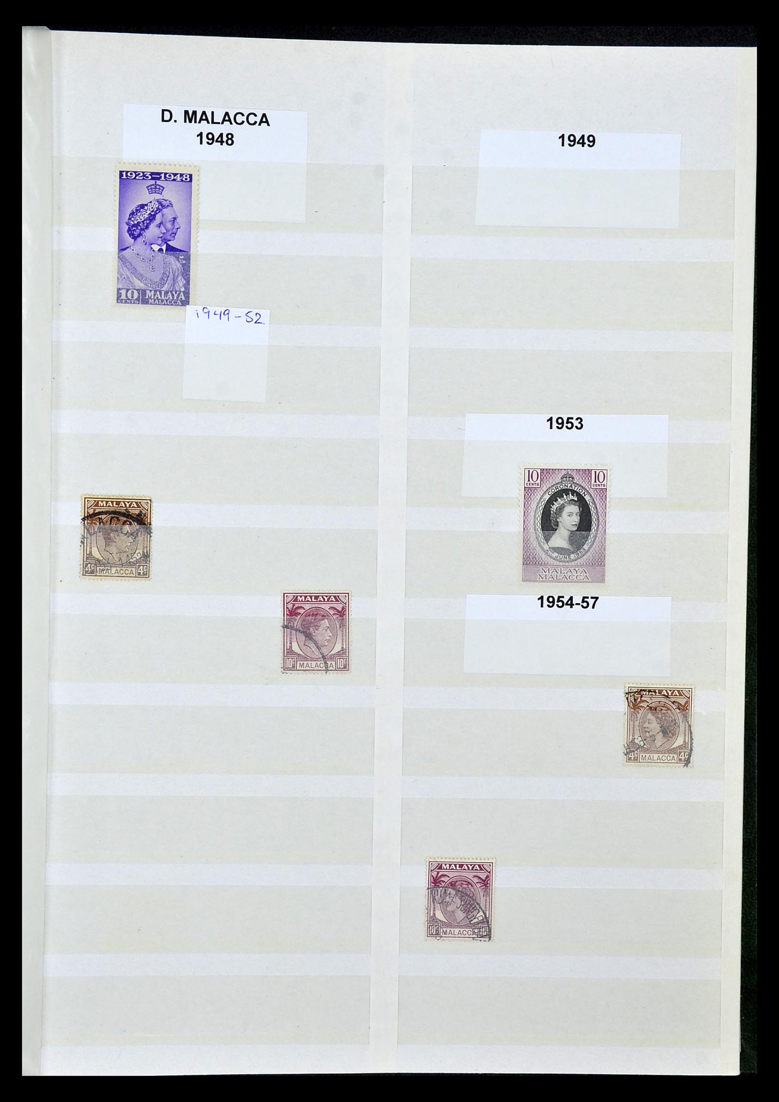 35040 024 - Postzegelverzameling 35040 Maleisië en Staten 1867-1963.