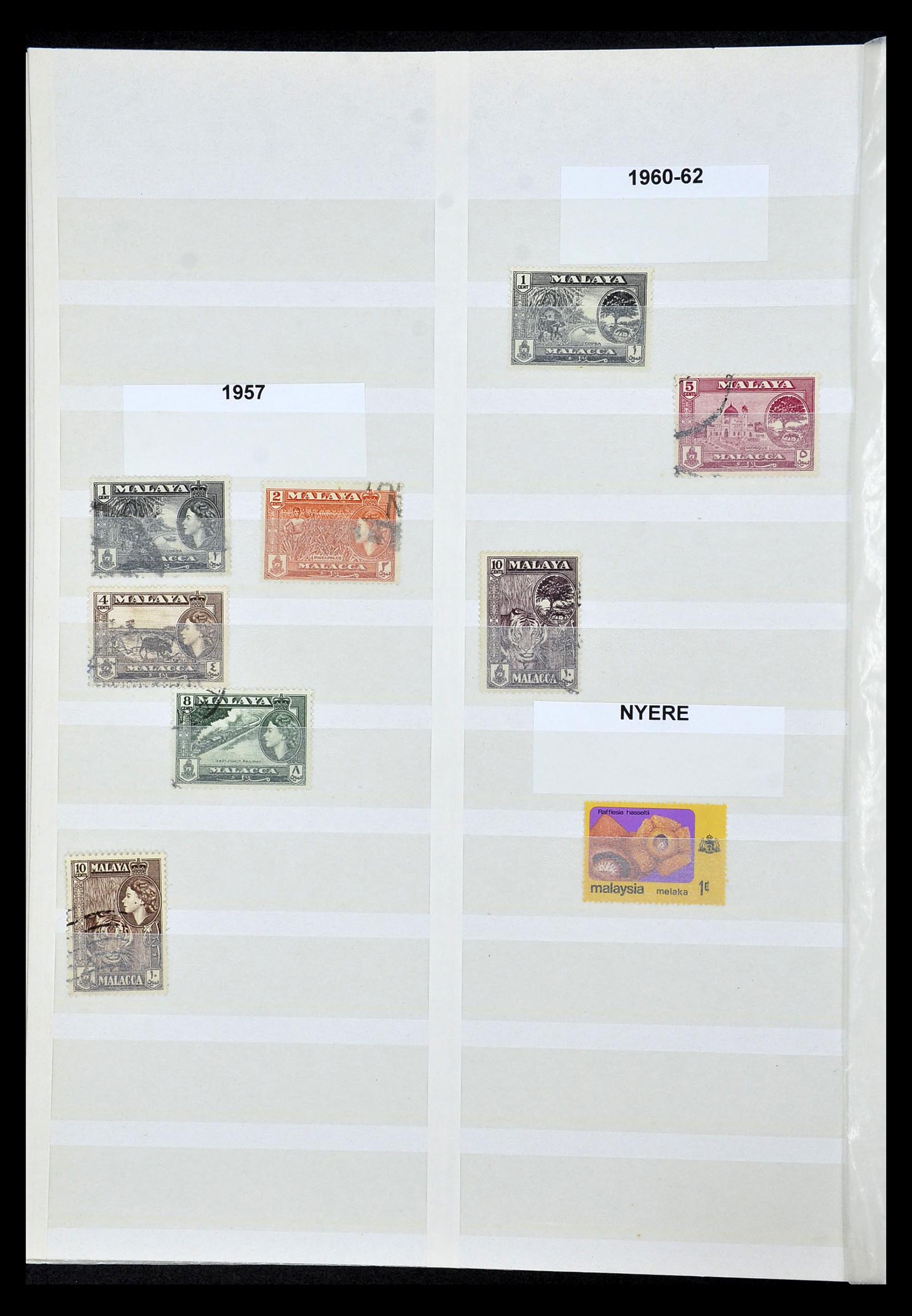 35040 025 - Postzegelverzameling 35040 Maleisië en Staten 1867-1963.