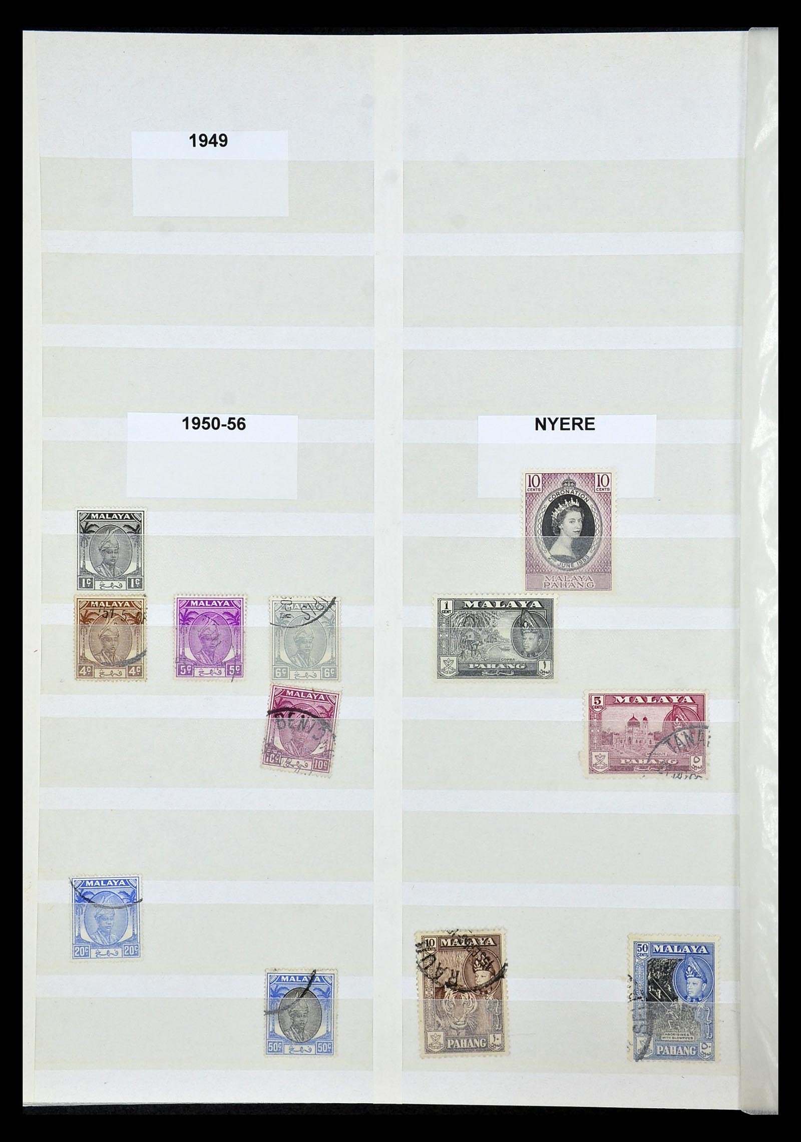 35040 031 - Postzegelverzameling 35040 Maleisië en Staten 1867-1963.