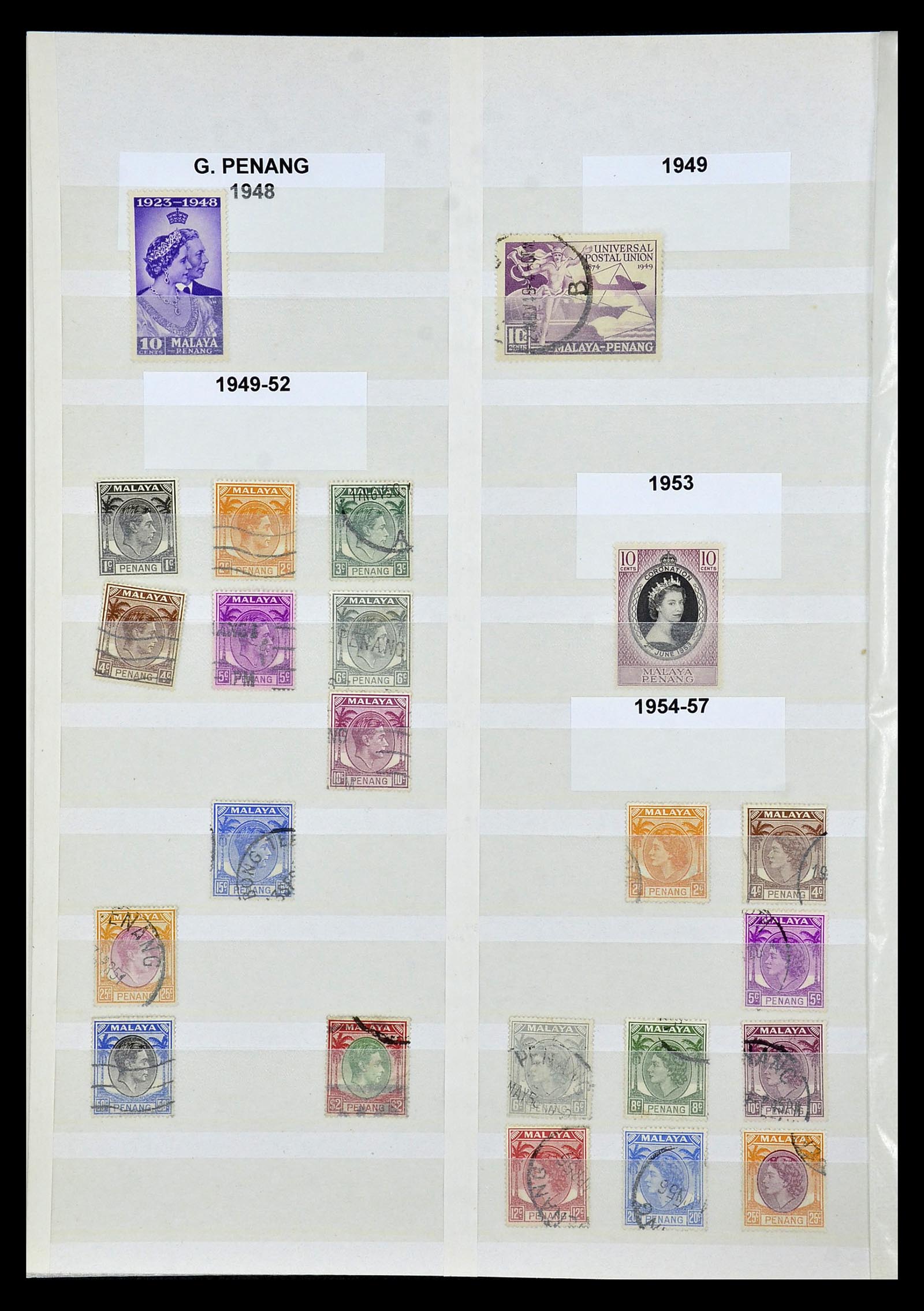 35040 032 - Postzegelverzameling 35040 Maleisië en Staten 1867-1963.