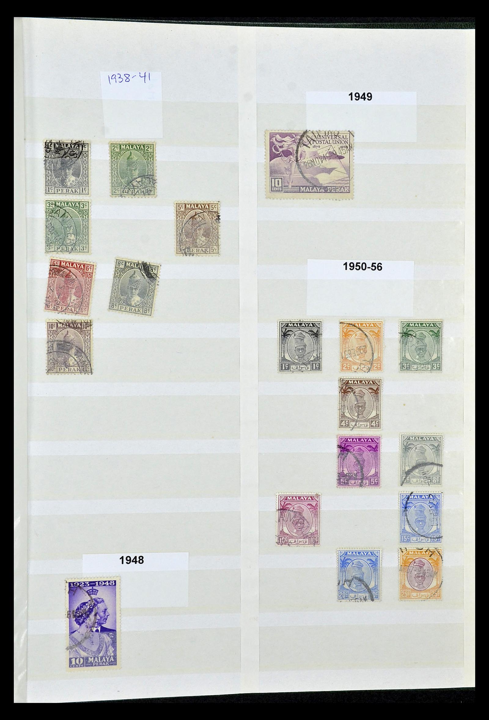 35040 037 - Postzegelverzameling 35040 Maleisië en Staten 1867-1963.